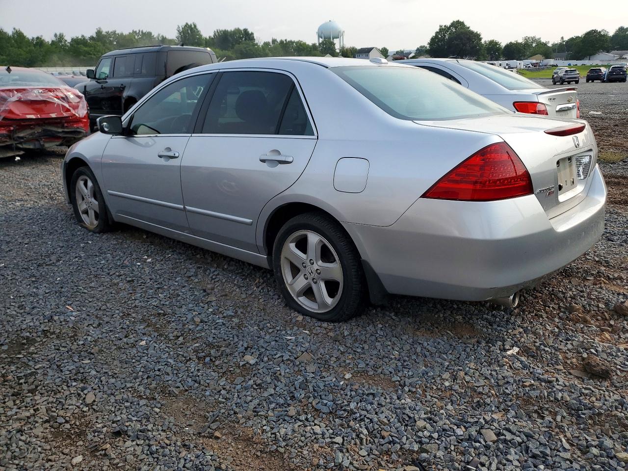 2007 Honda Accord Ex Silver vin: 1HGCM65547A017785