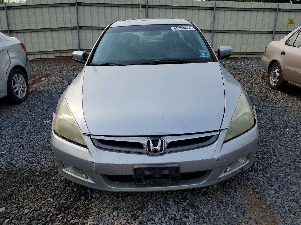 2007 Honda Accord Ex Silver vin: 1HGCM65547A017785