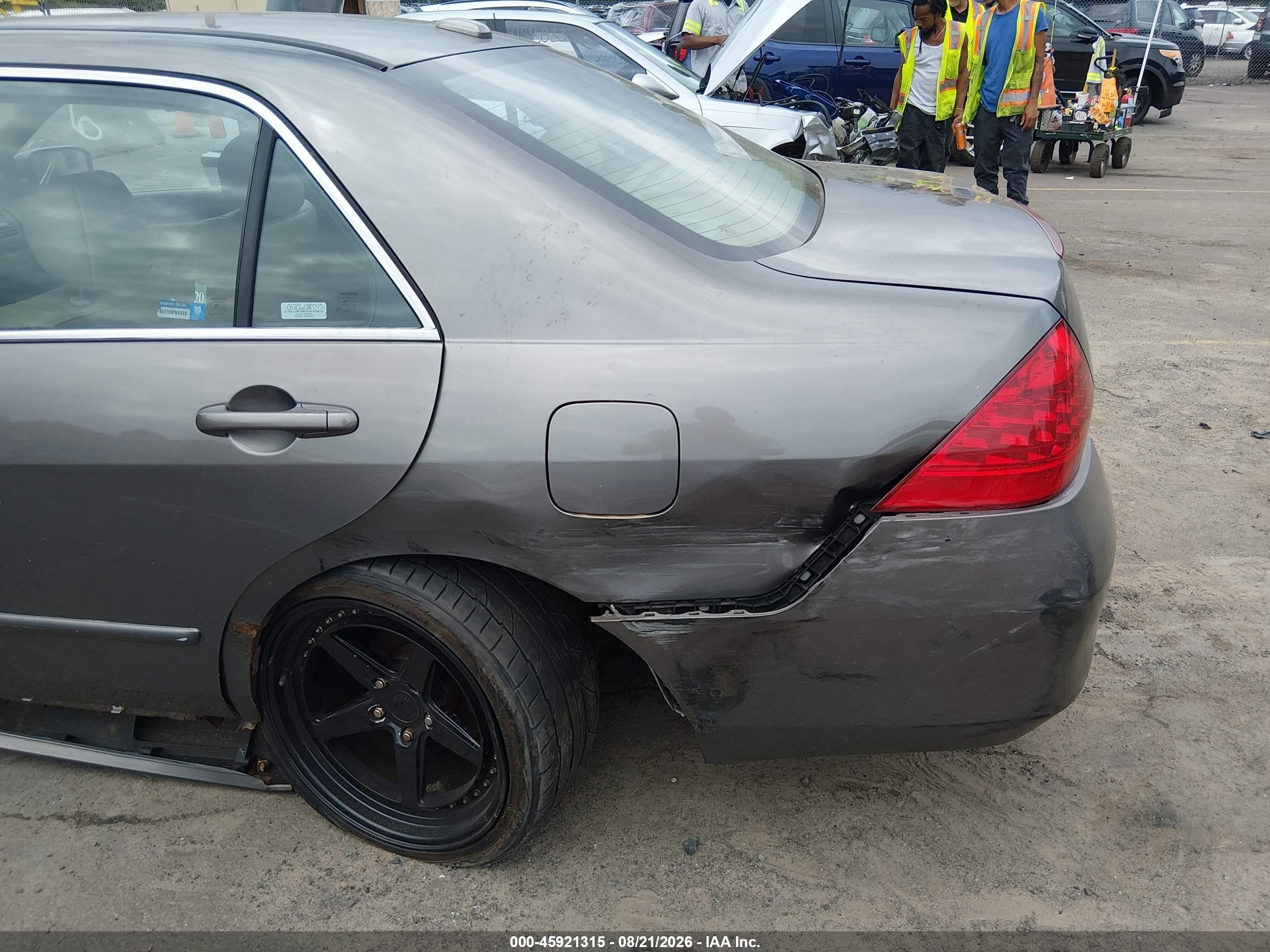 2007 Honda Accord 3.0 Ex Серый vin: 1HGCM65547A055324