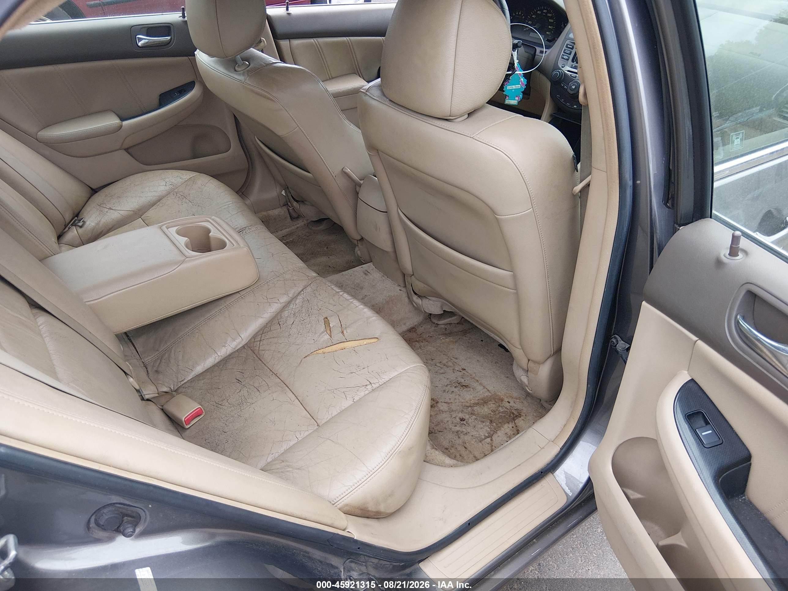 2007 Honda Accord 3.0 Ex Серый vin: 1HGCM65547A055324