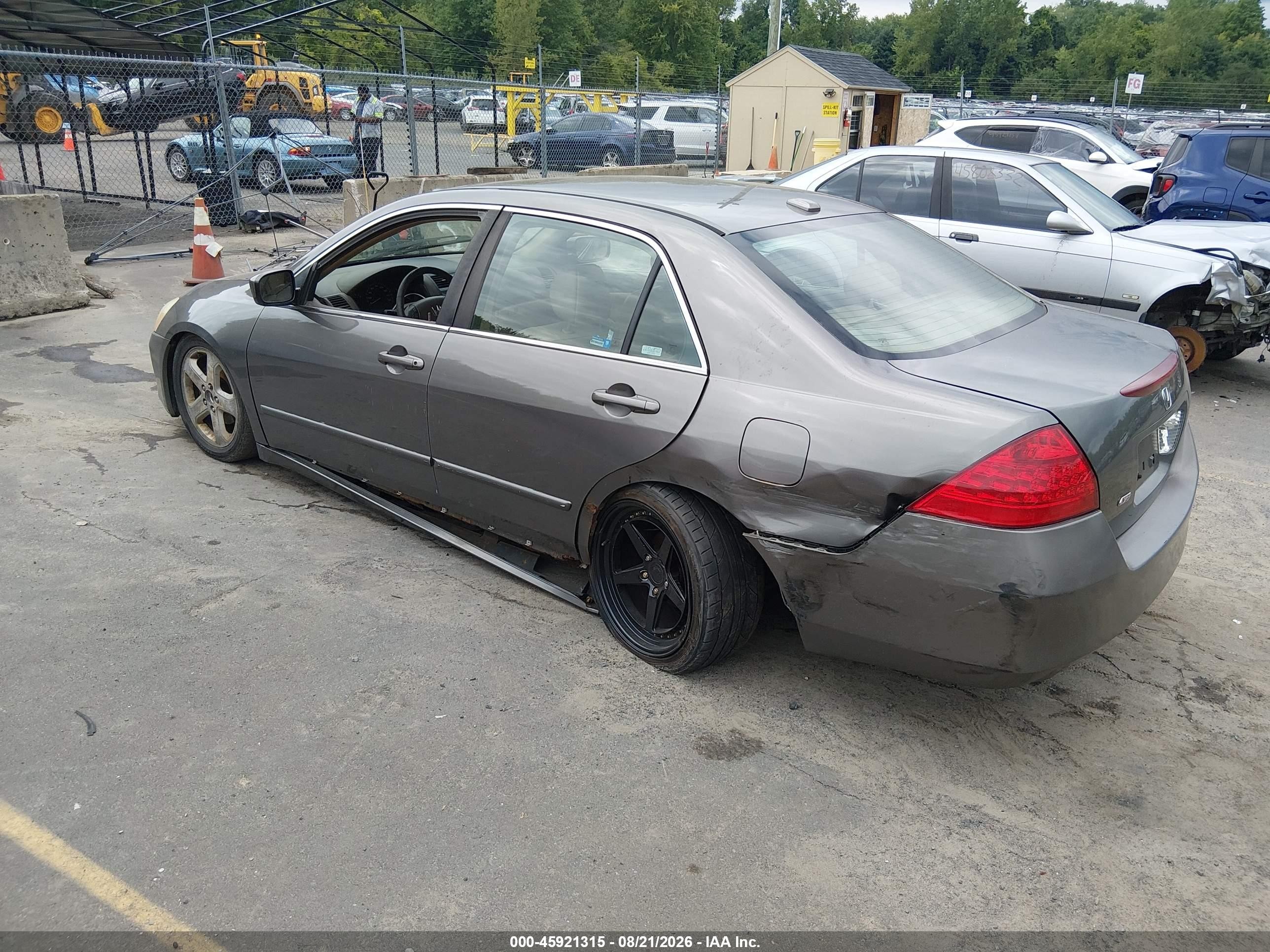 2007 Honda Accord 3.0 Ex Серый vin: 1HGCM65547A055324