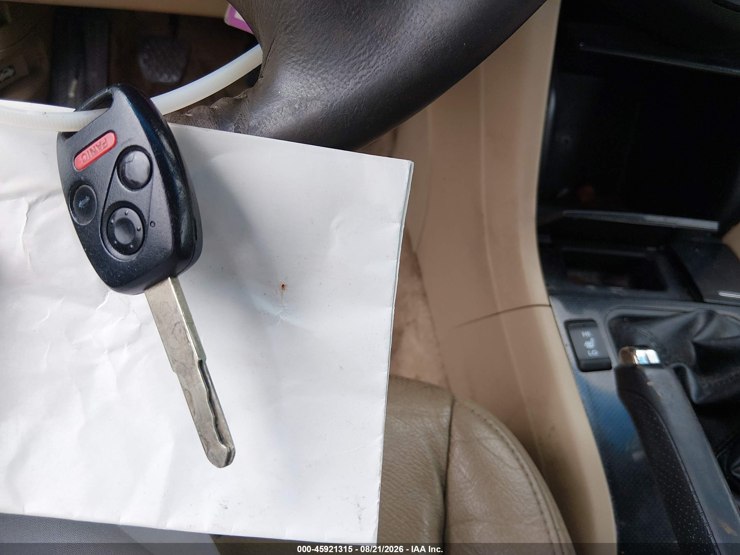 2007 Honda Accord 3.0 Ex Серый vin: 1HGCM65547A055324