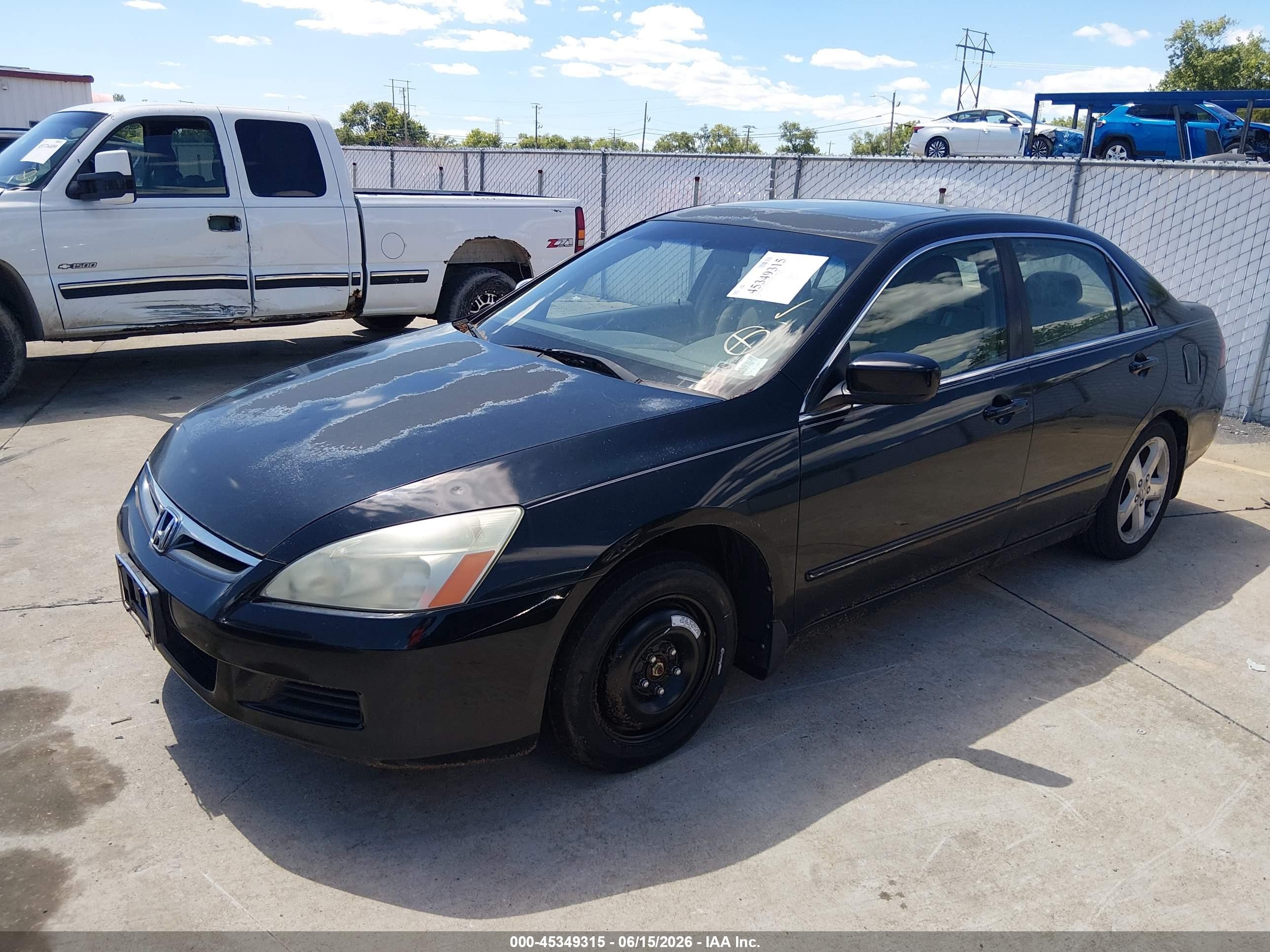 2006 Honda Accord 3.0 Ex Black vin: 1HGCM65576A011686