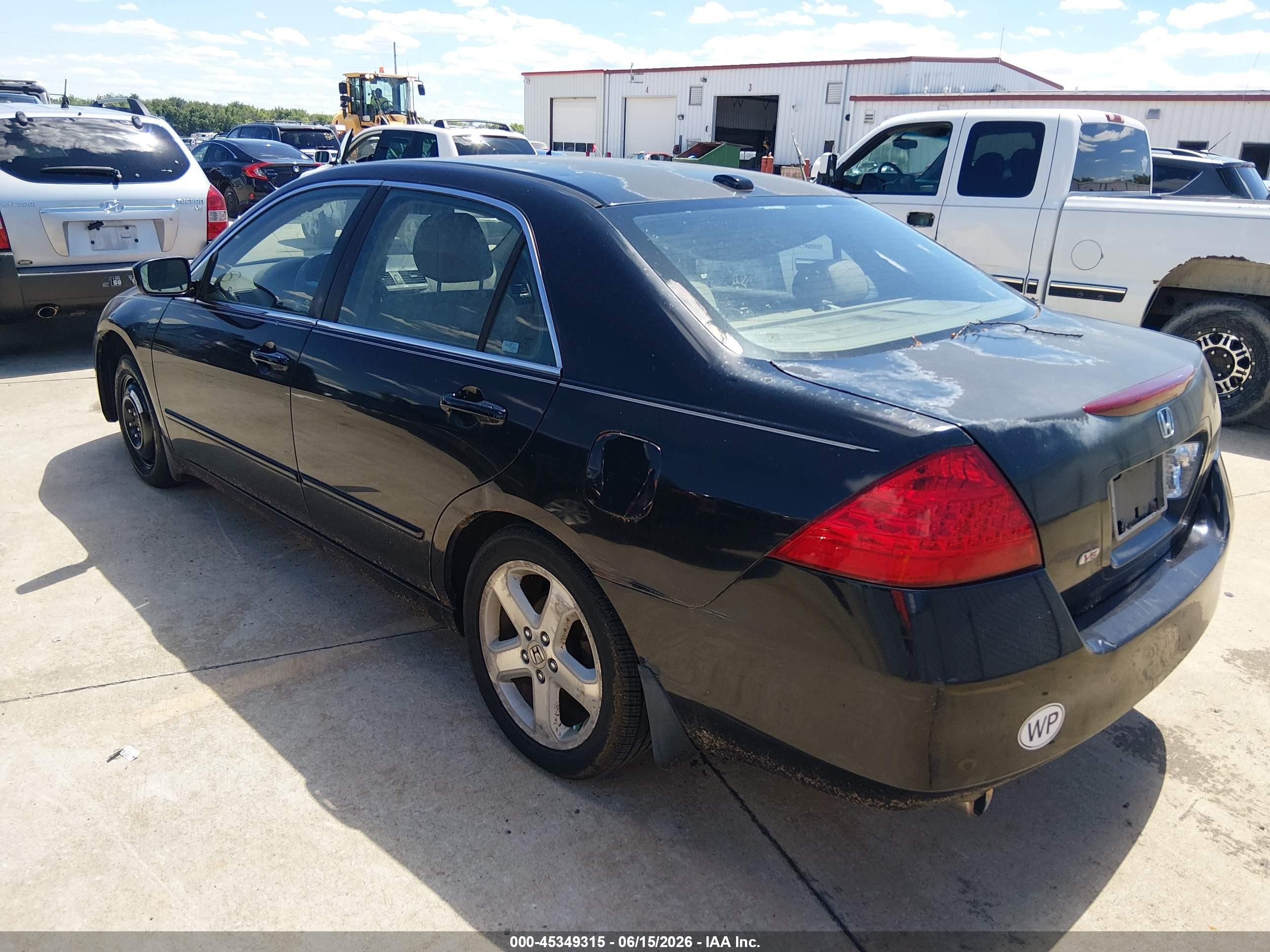 2006 Honda Accord 3.0 Ex Black vin: 1HGCM65576A011686