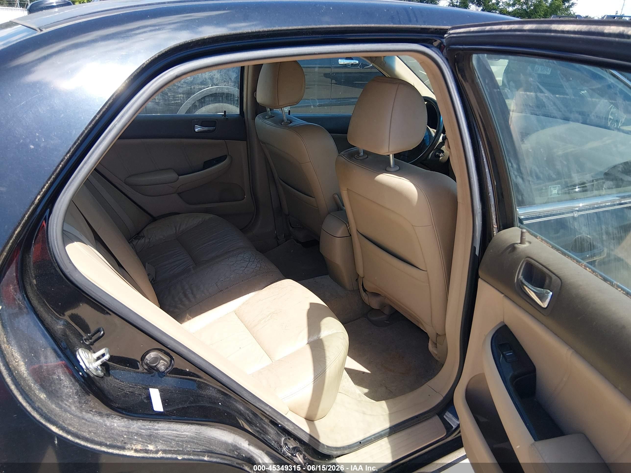 2006 Honda Accord 3.0 Ex Black vin: 1HGCM65576A011686