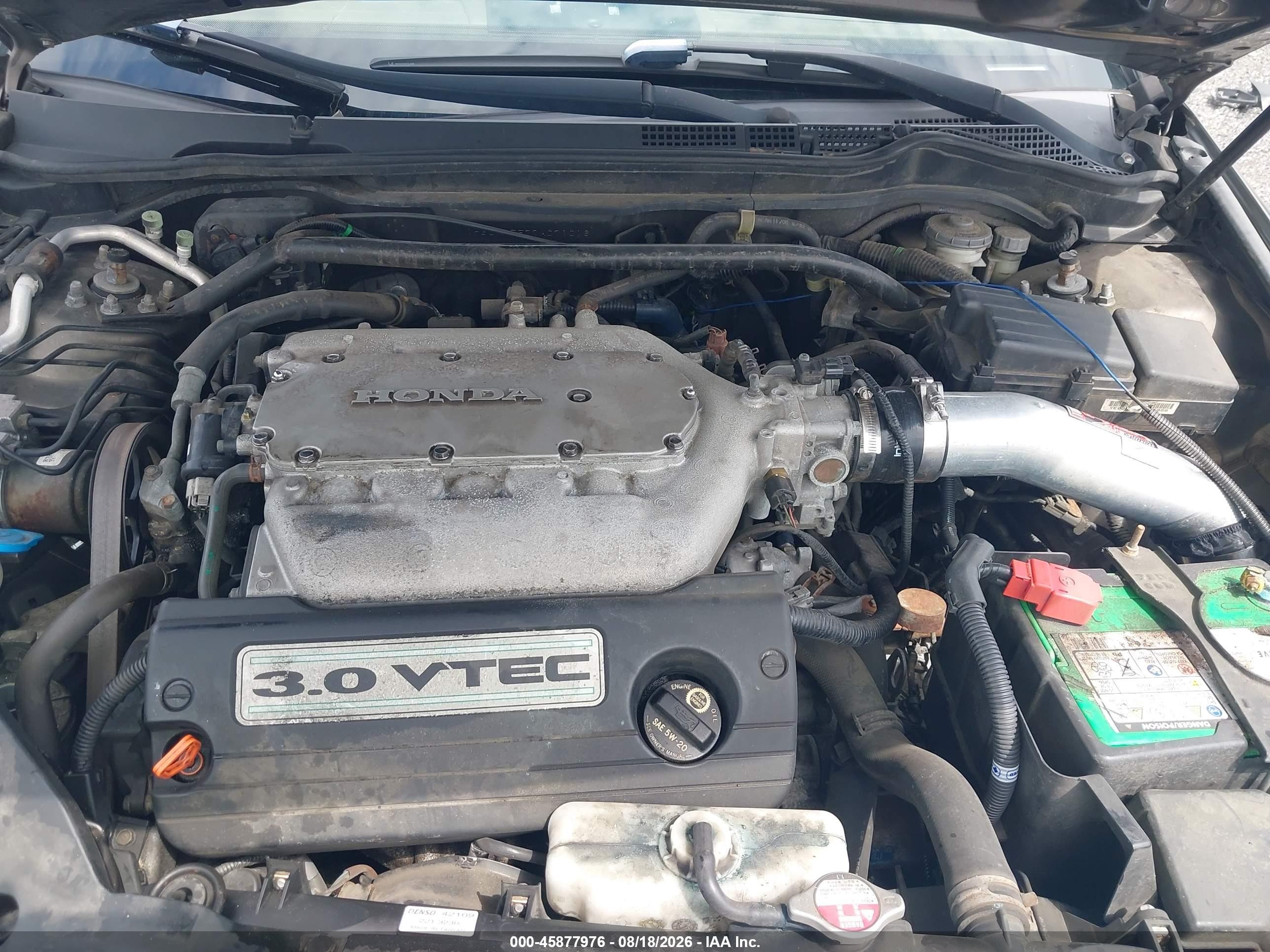 2007 Honda Accord 3.0 Ex Серый vin: 1HGCM65577A071016