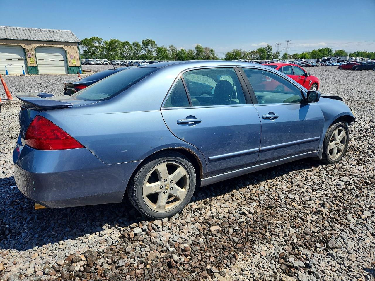 2007 Honda Accord Ex Gray vin: 1HGCM65597A015918