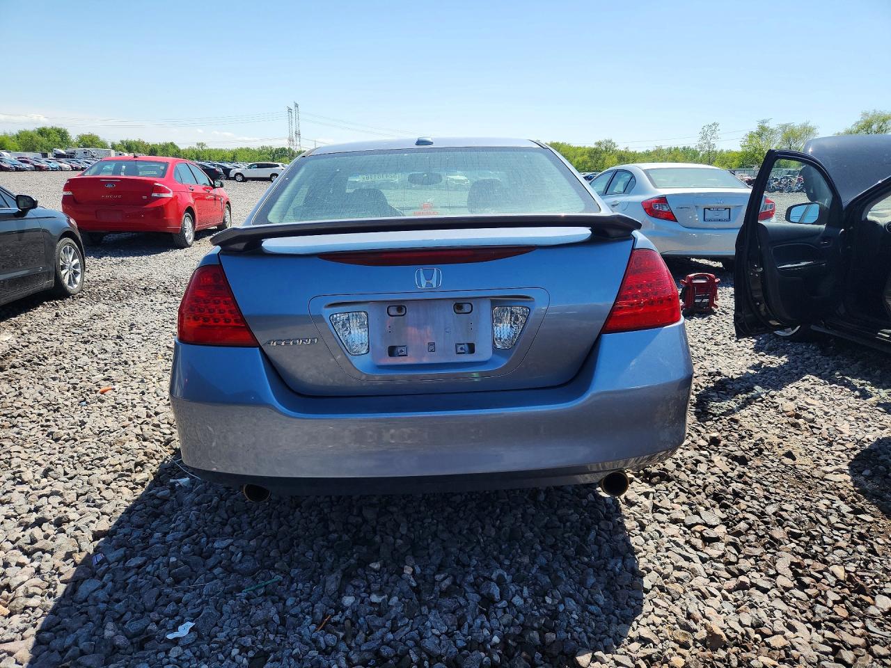 2007 Honda Accord Ex Gray vin: 1HGCM65597A015918