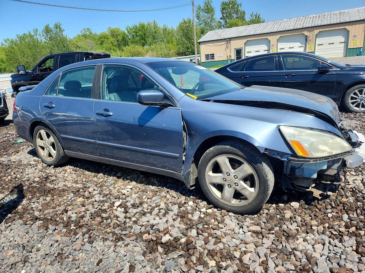 2007 Honda Accord Ex Gray vin: 1HGCM65597A015918