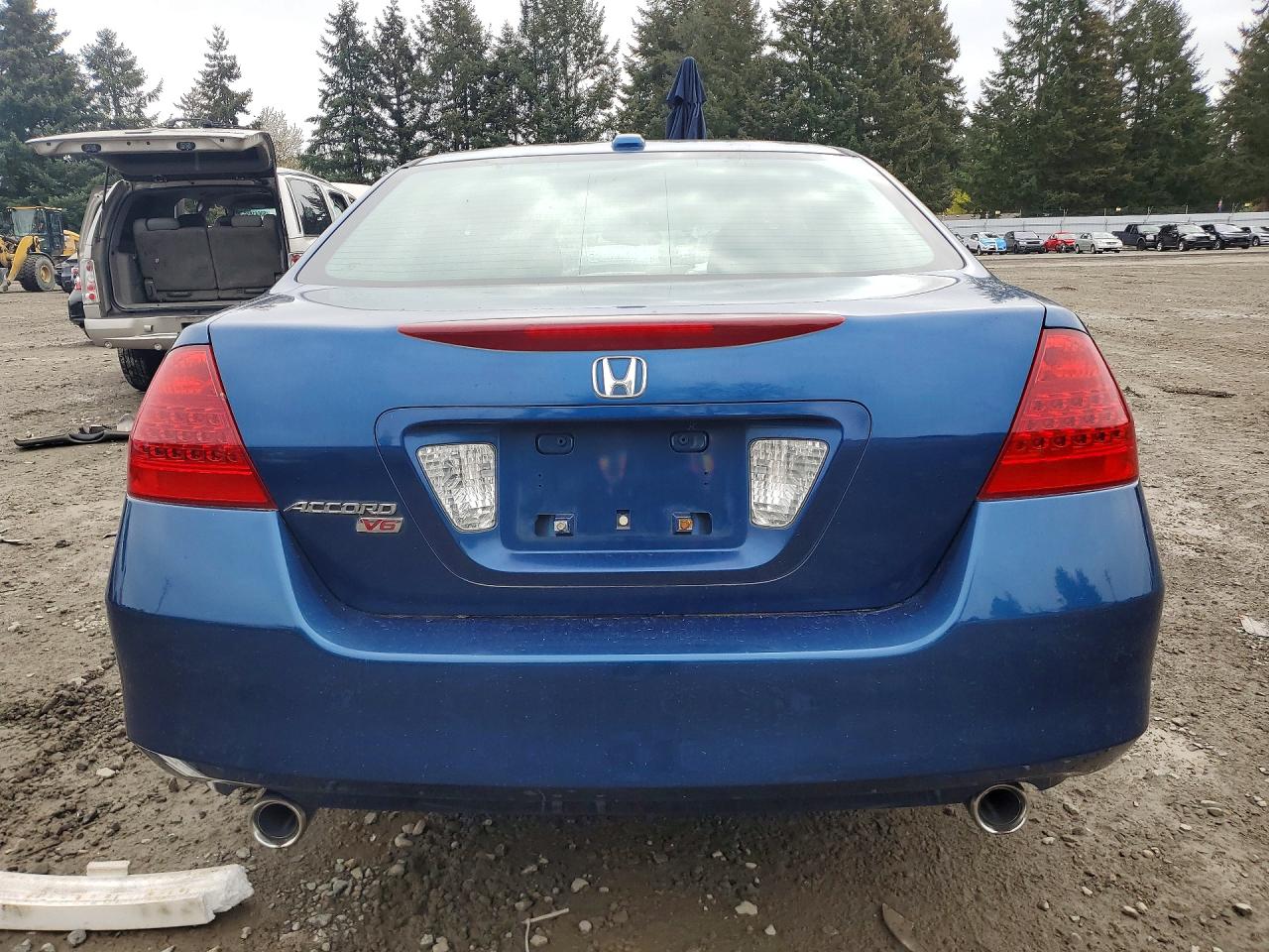 2007 Honda Accord Ex Blue vin: 1HGCM65837A015908