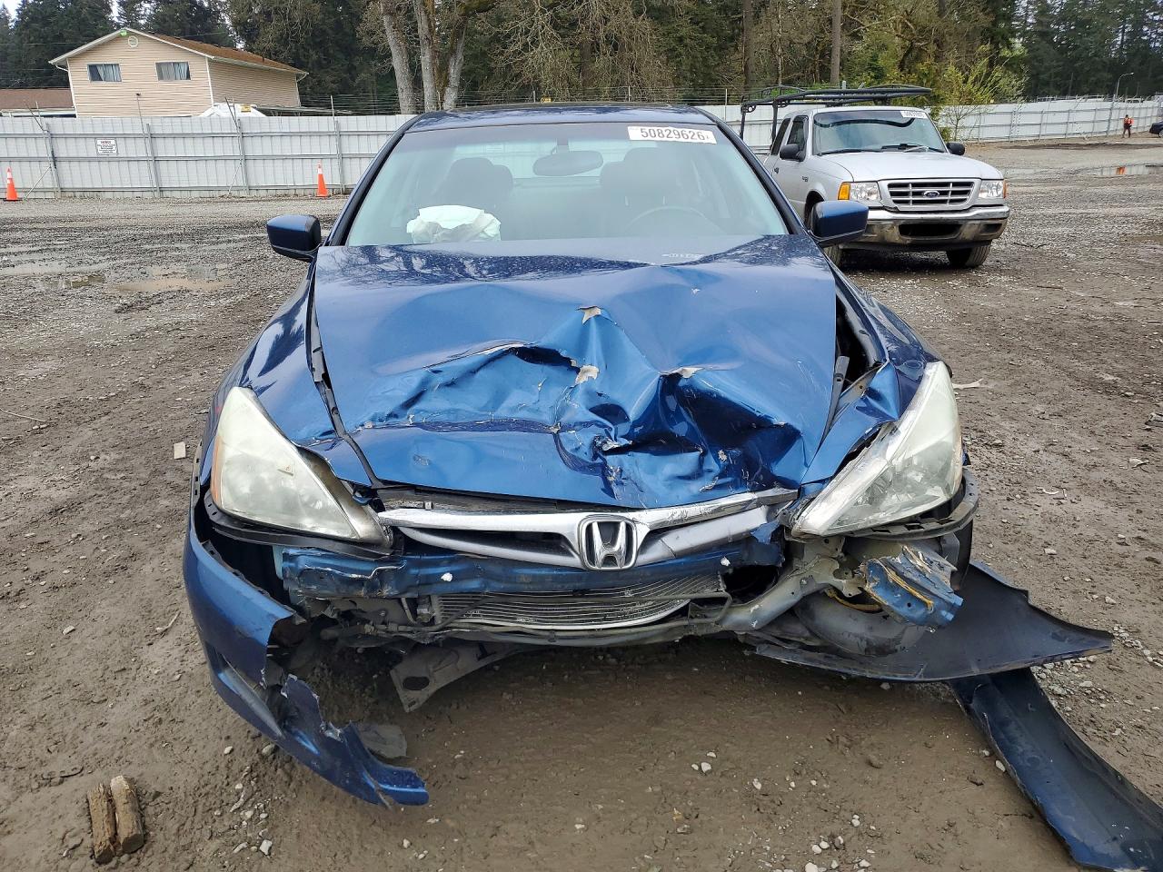 2007 Honda Accord Ex Blue vin: 1HGCM65837A015908
