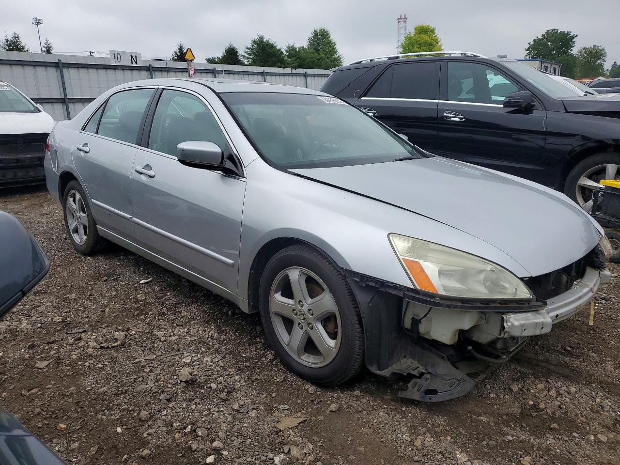 2007 Honda Accord Ex Silver vin: 1HGCM65857A000360