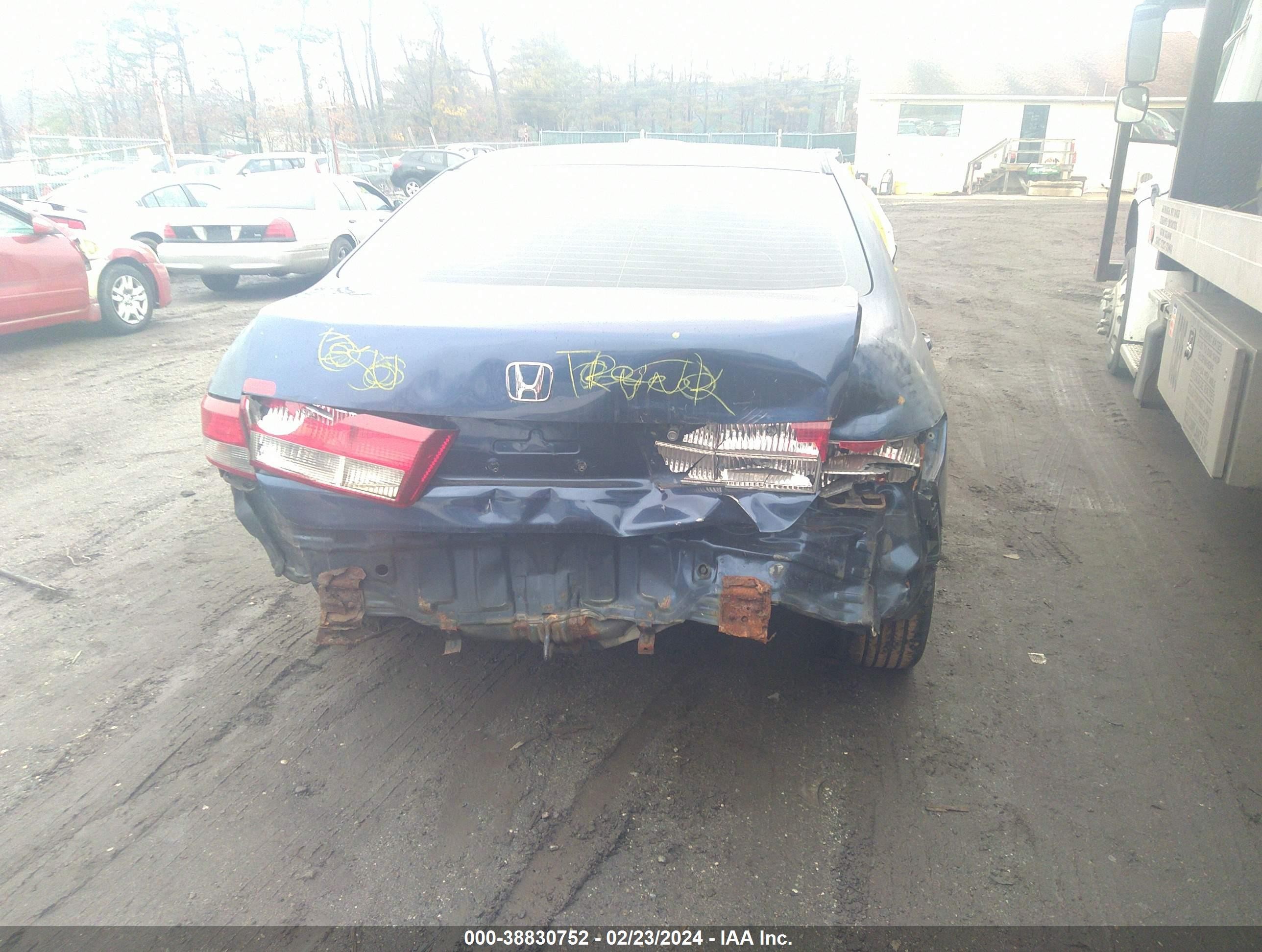 2003 Honda Accord 3.0 Lx Blue vin: 1HGCM66303A083175
