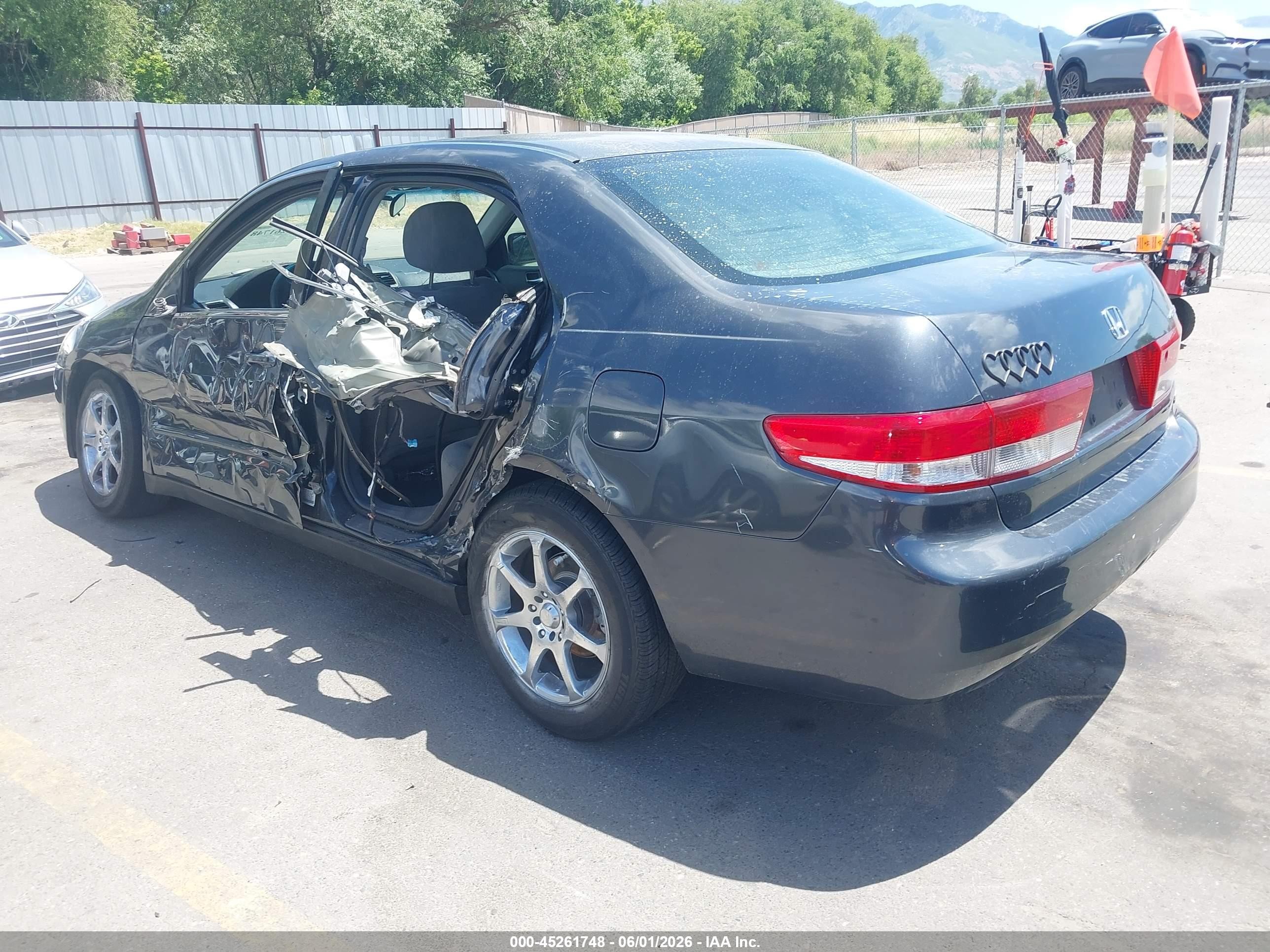 2003 Honda Accord 3.0 Lx Black vin: 1HGCM66313A103837