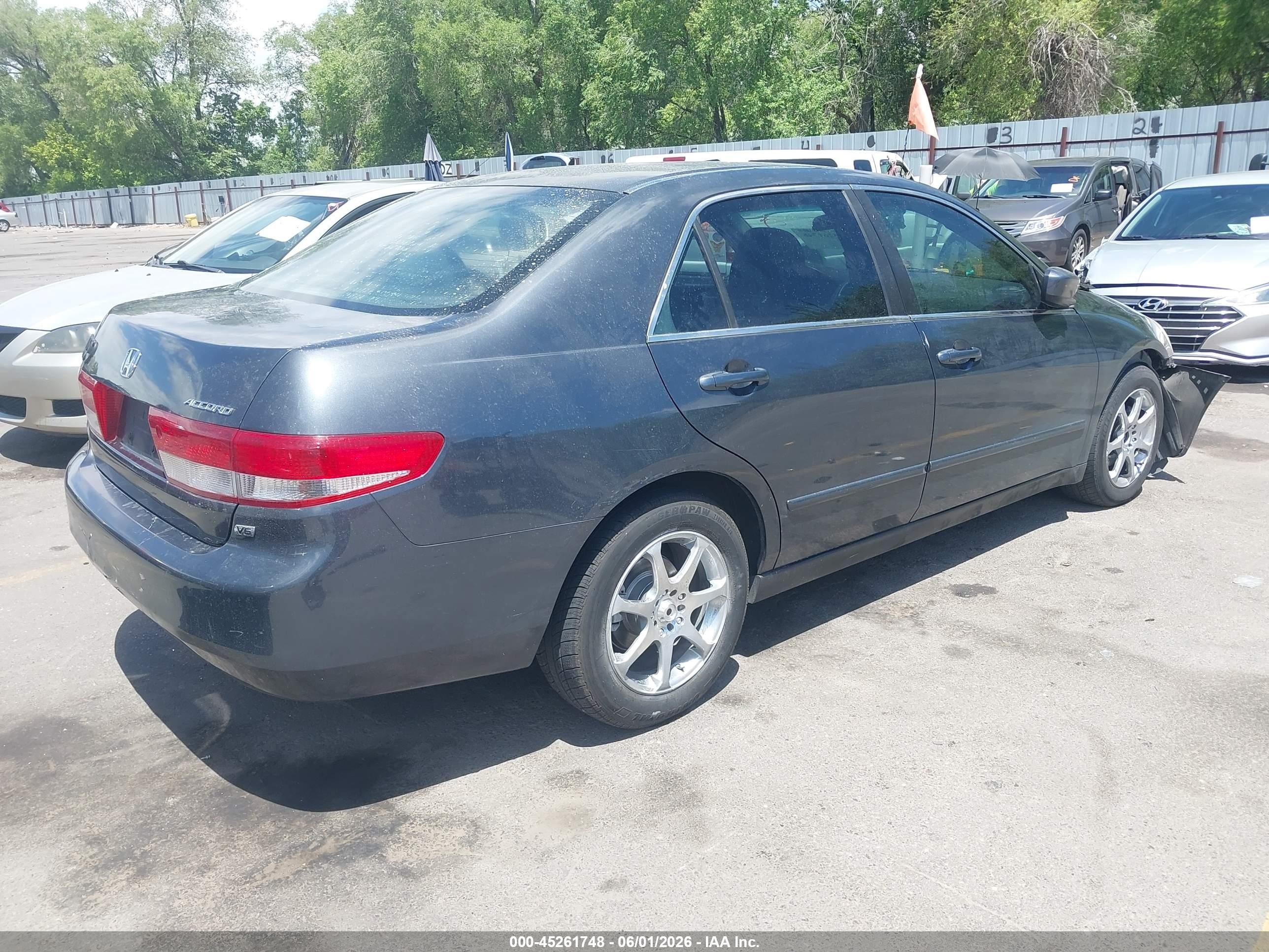 2003 Honda Accord 3.0 Lx Black vin: 1HGCM66313A103837