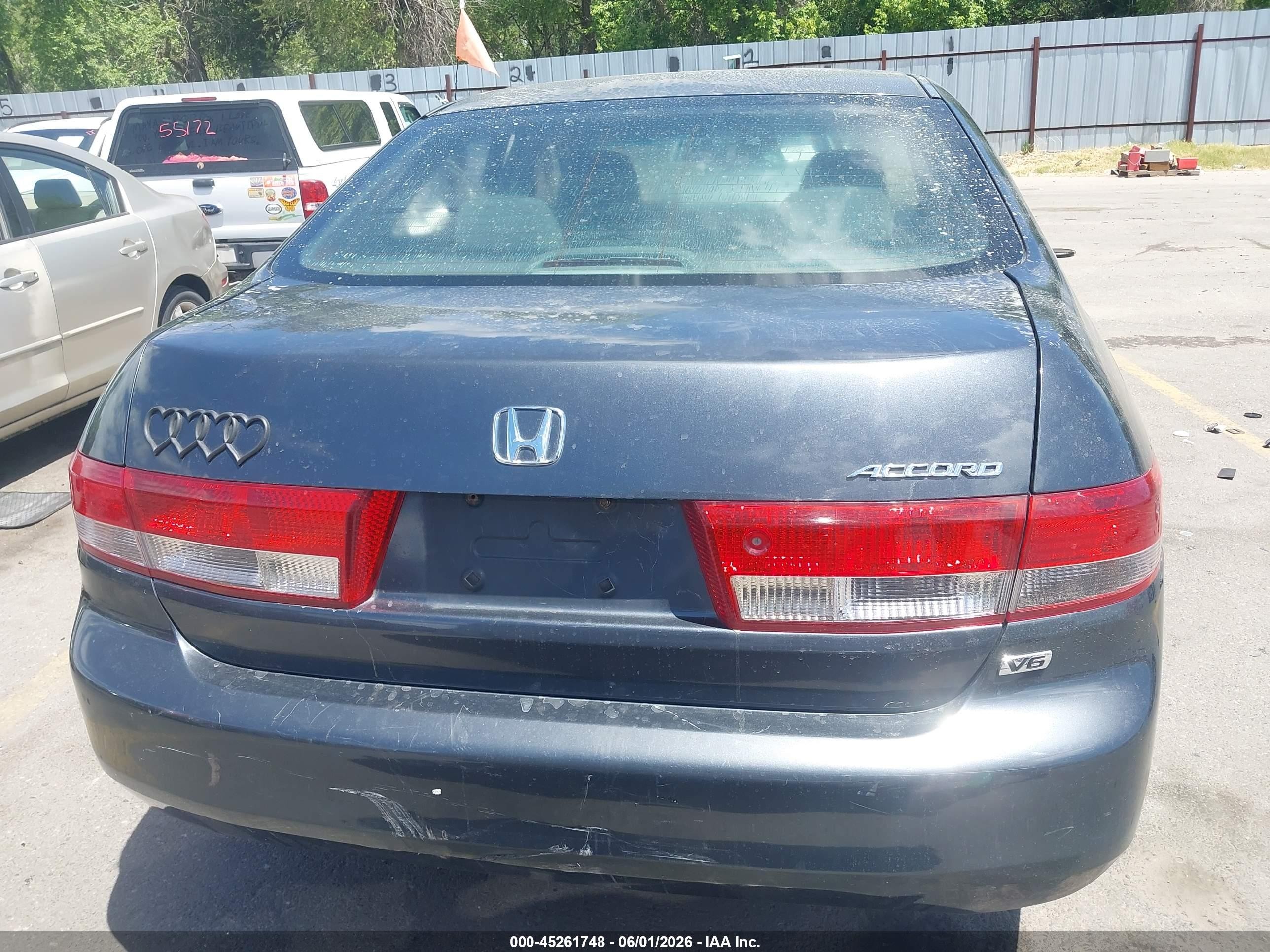 2003 Honda Accord 3.0 Lx Black vin: 1HGCM66313A103837