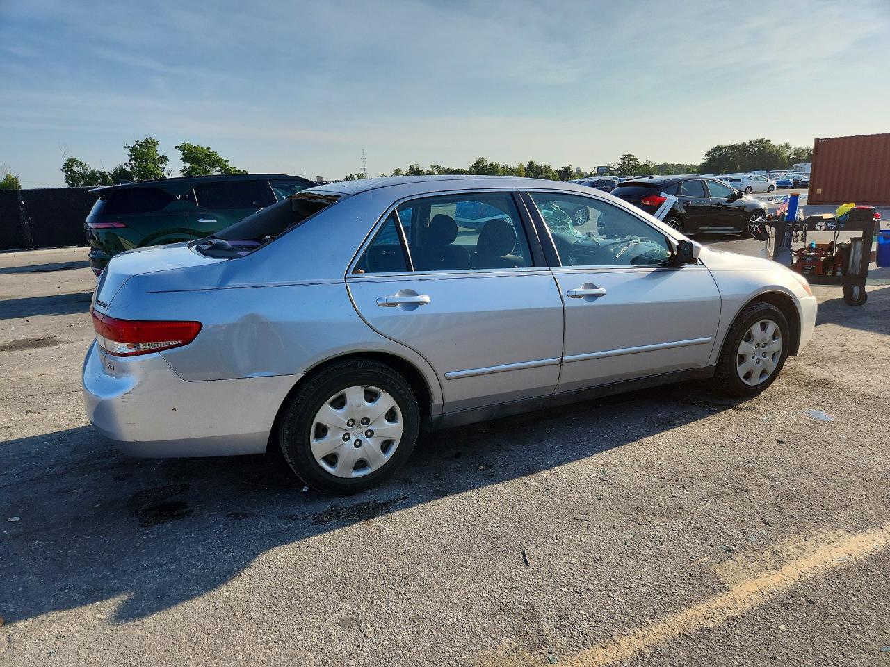 2004 Honda Accord Lx Silver vin: 1HGCM66314A026579