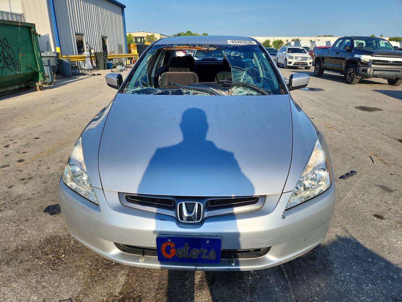 2004 Honda Accord Lx Silver vin: 1HGCM66314A026579
