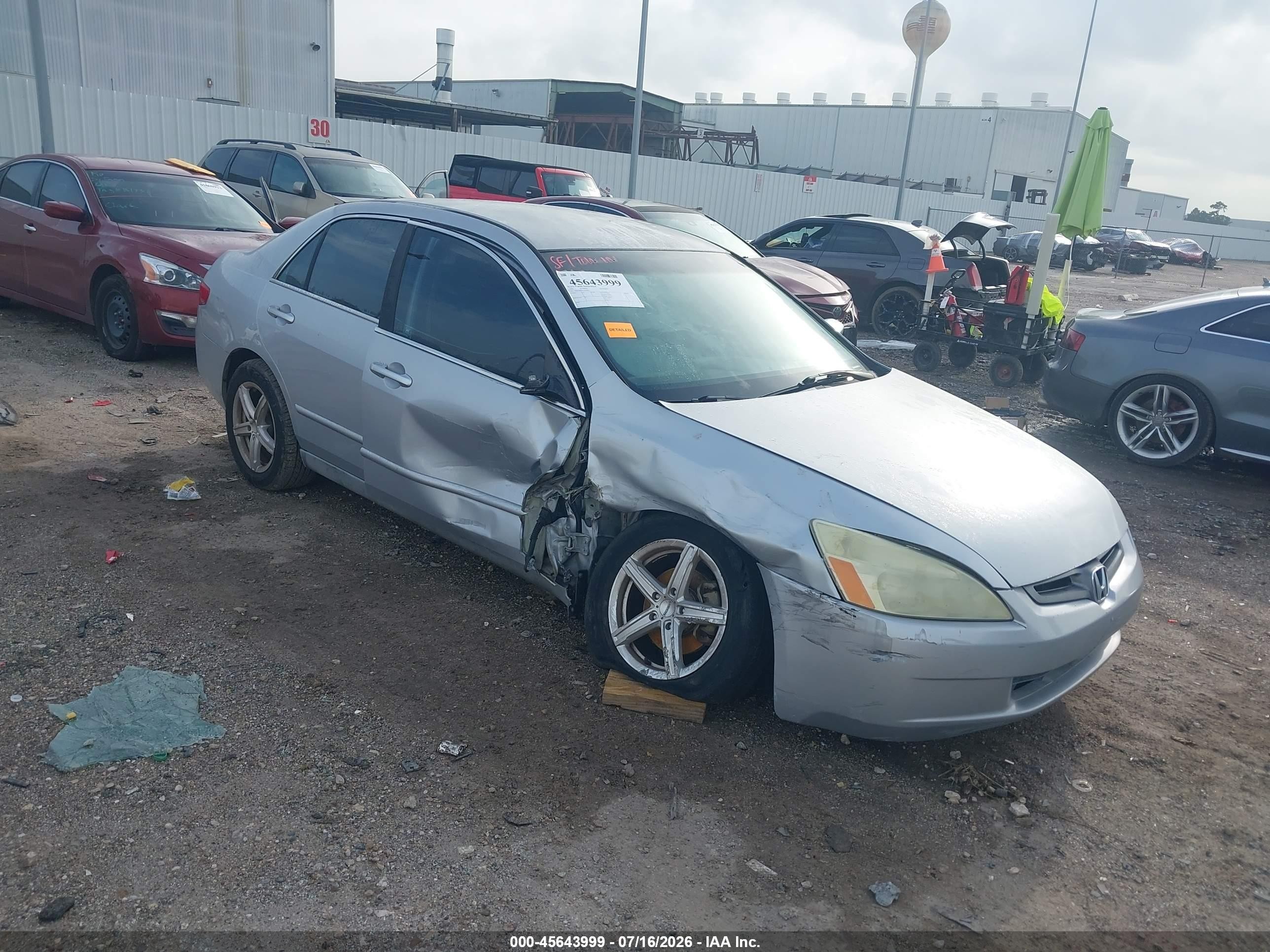 2005 Honda Accord 3.0 Lx Silver vin: 1HGCM66325A058622