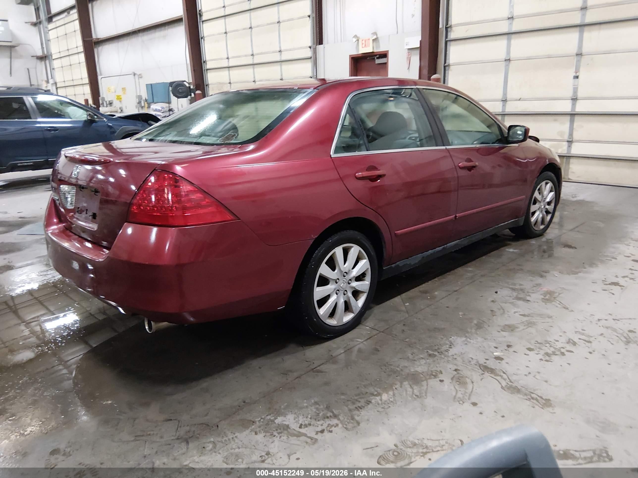 2006 Honda Accord 3.0 Lx Red vin: 1HGCM66326A071808