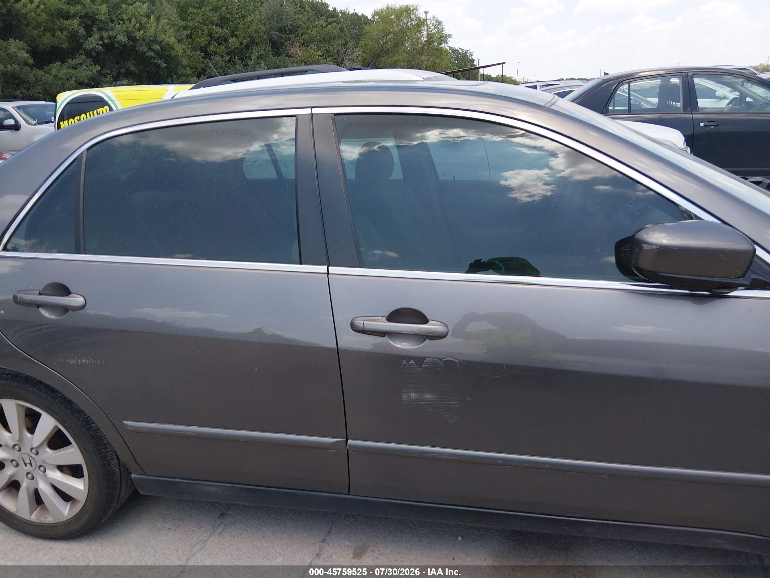 2007 Honda Accord 3.0 Lx Gray vin: 1HGCM66327A034999
