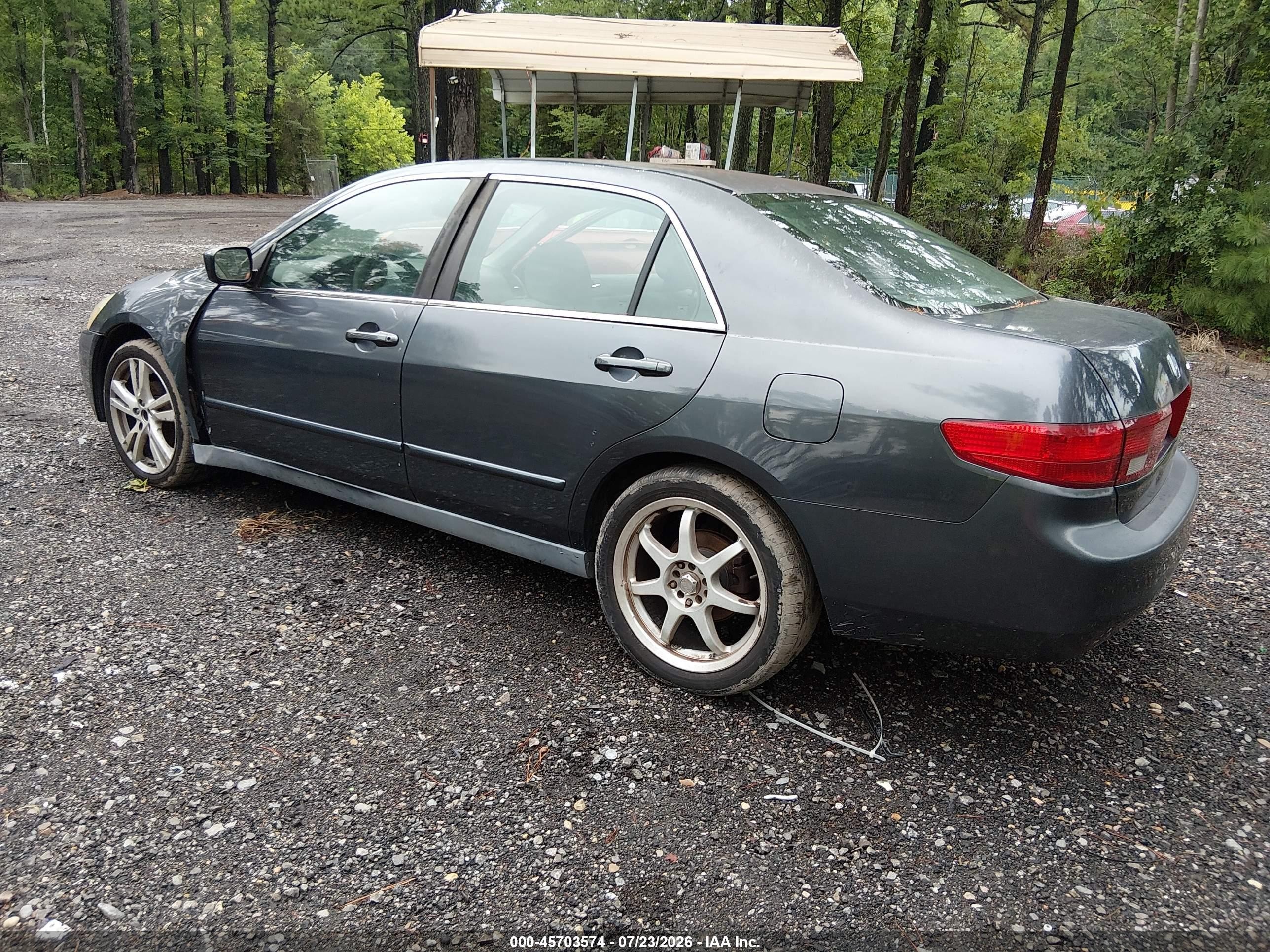 2005 Honda Accord 3.0 Lx Gray vin: 1HGCM66335A029386