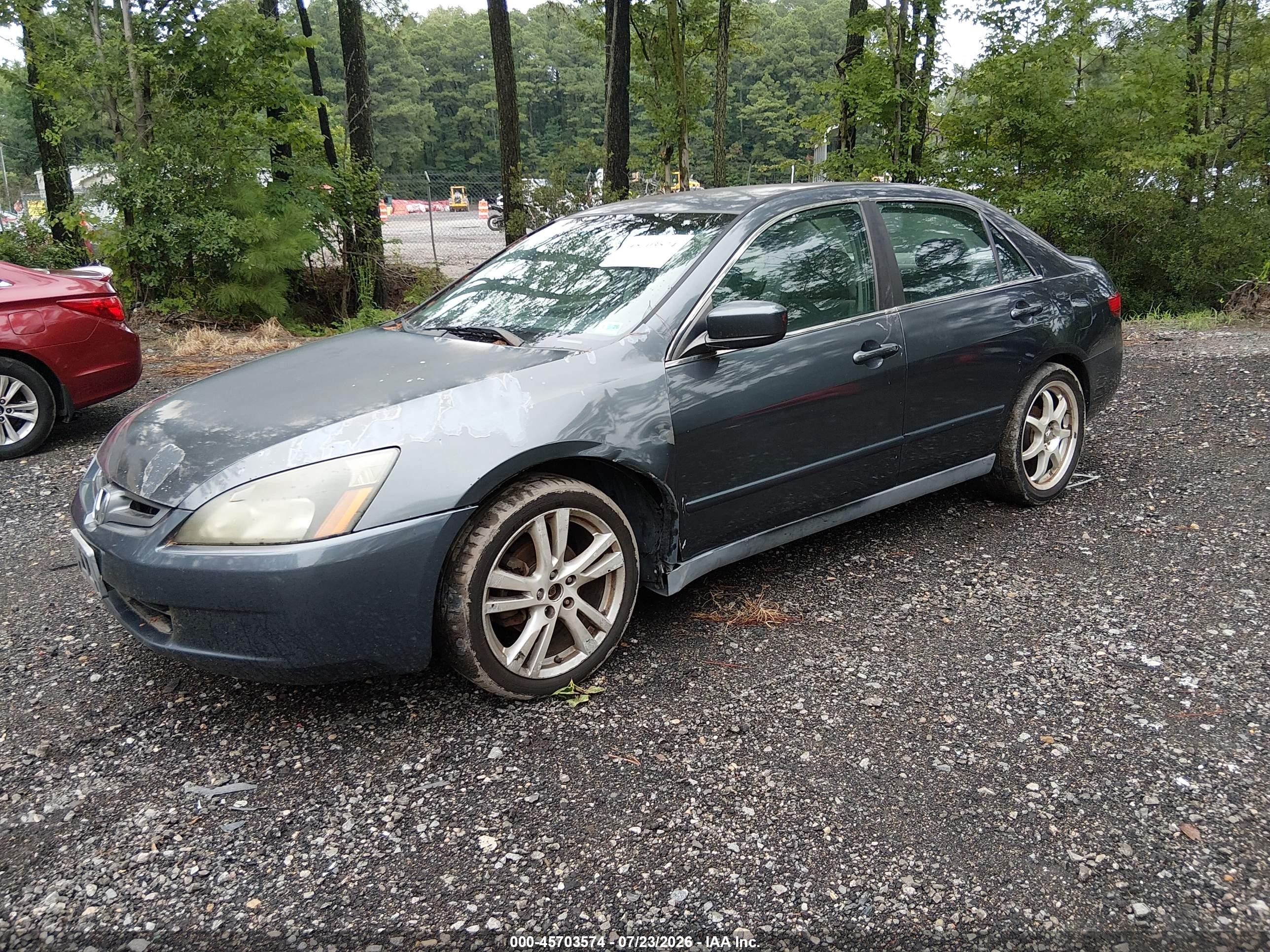 2005 Honda Accord 3.0 Lx Gray vin: 1HGCM66335A029386