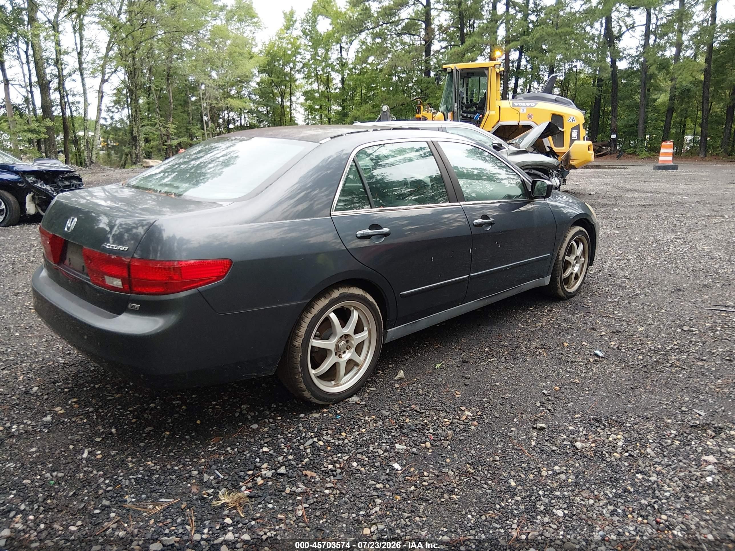 2005 Honda Accord 3.0 Lx Gray vin: 1HGCM66335A029386