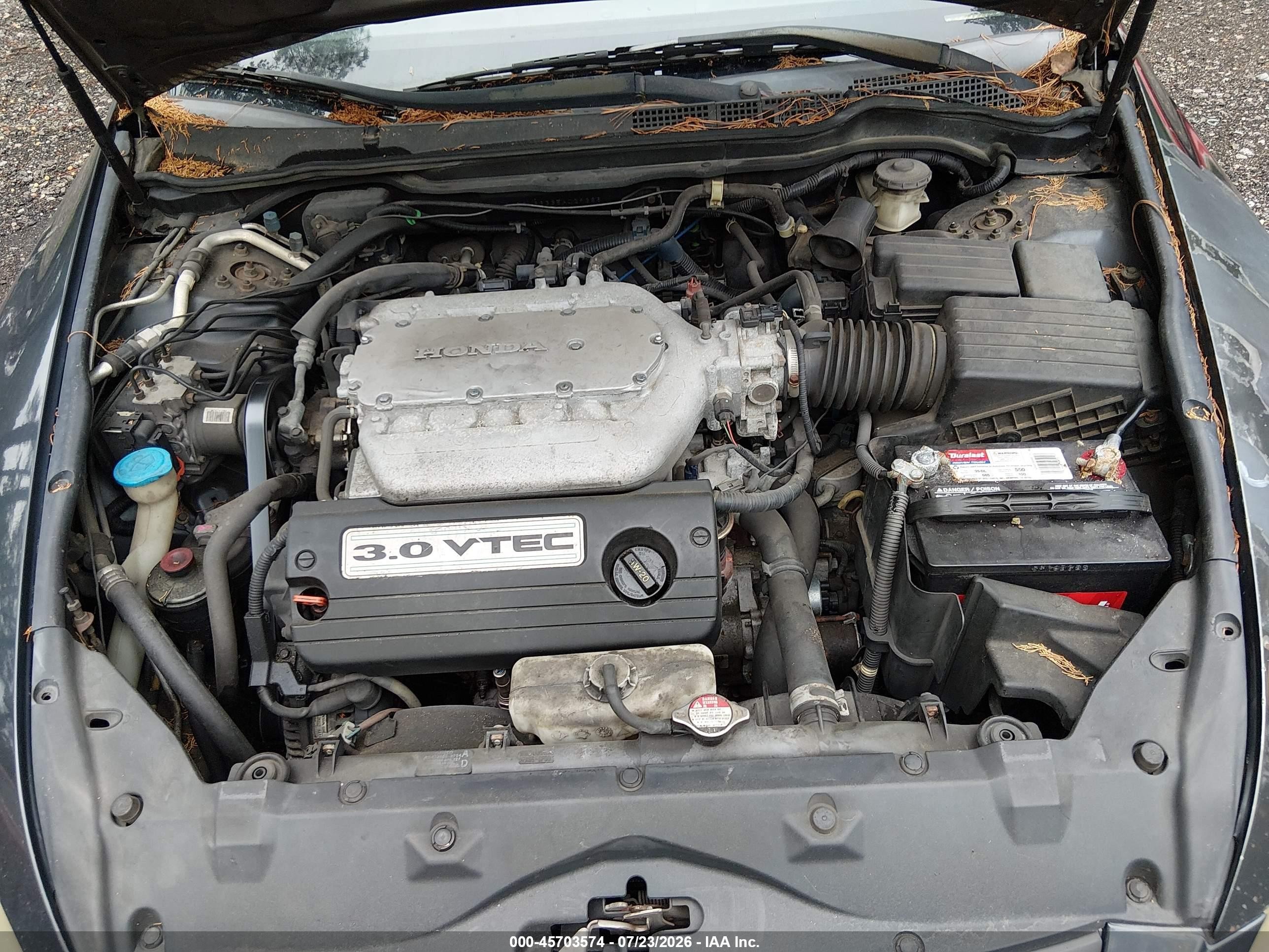 2005 Honda Accord 3.0 Lx Gray vin: 1HGCM66335A029386