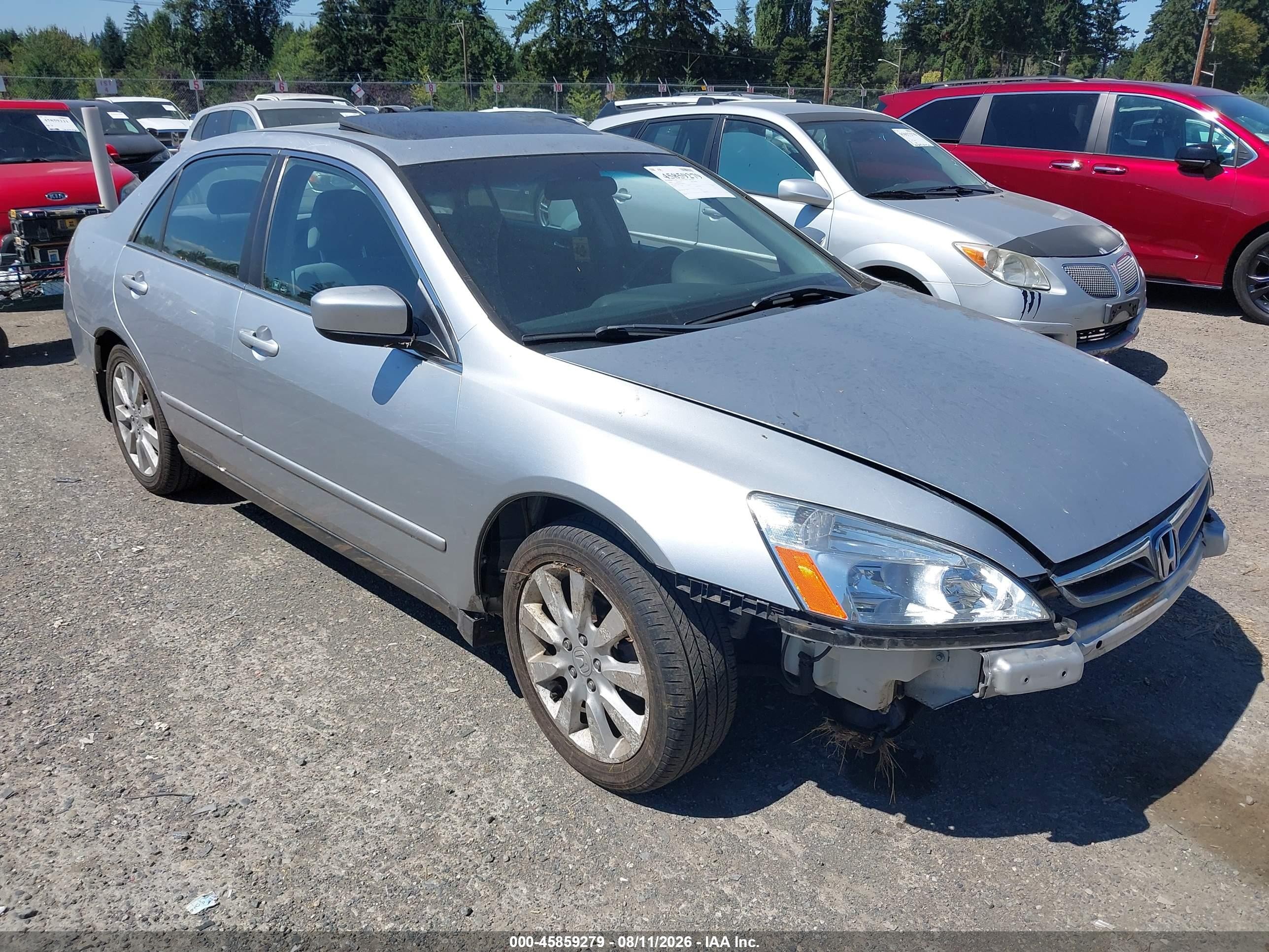 2006 Honda Accord 3.0 Lx Silver vin: 1HGCM66336A039028