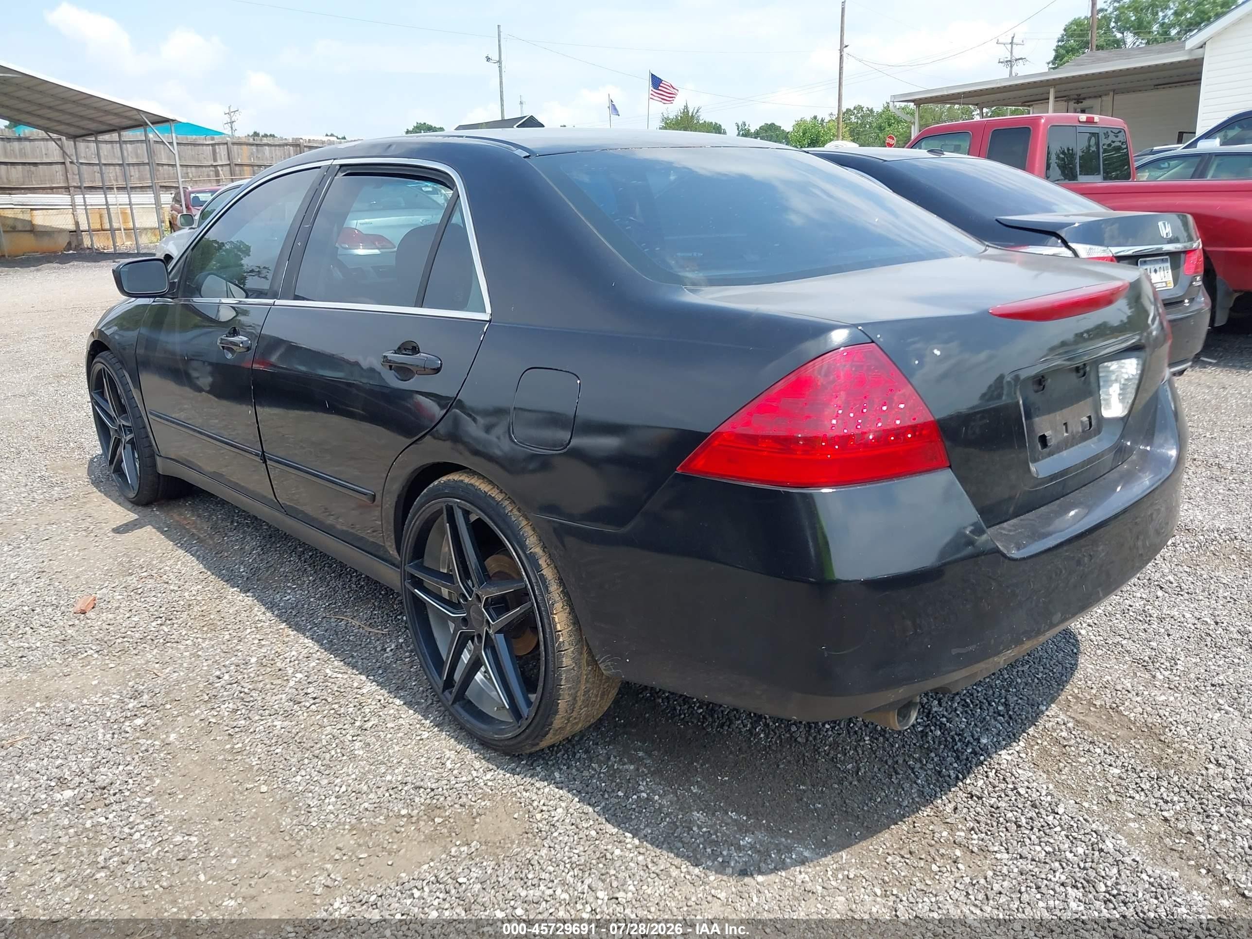2006 Honda Accord 3.0 Lx Black vin: 1HGCM66336A043452