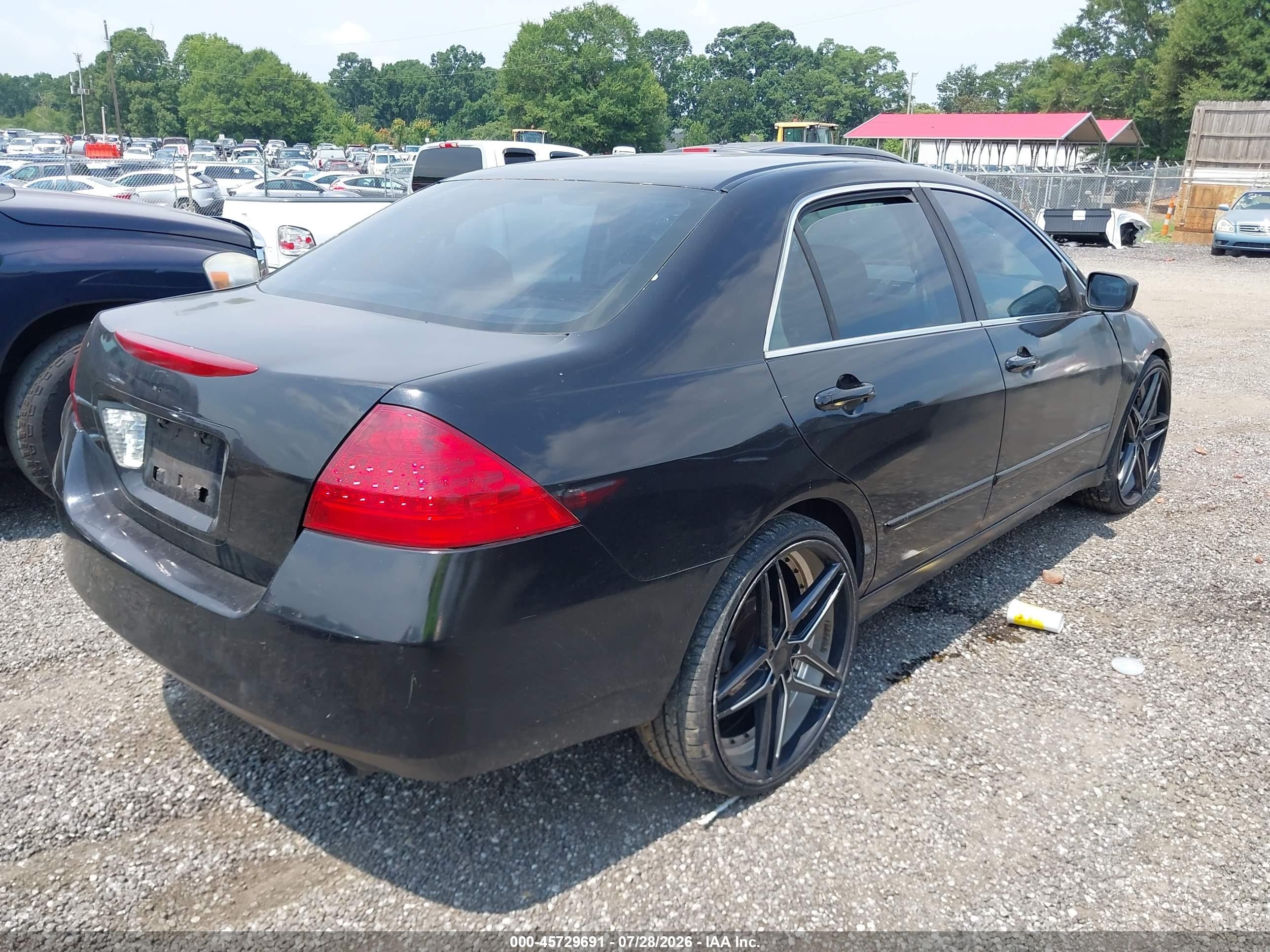 2006 Honda Accord 3.0 Lx Black vin: 1HGCM66336A043452
