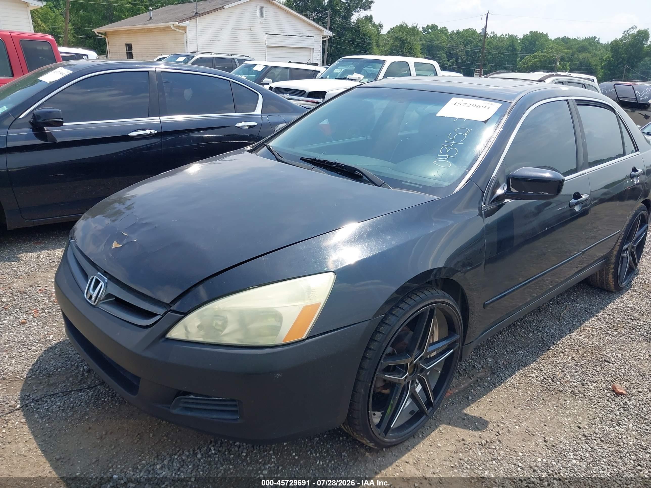 2006 Honda Accord 3.0 Lx Black vin: 1HGCM66336A043452