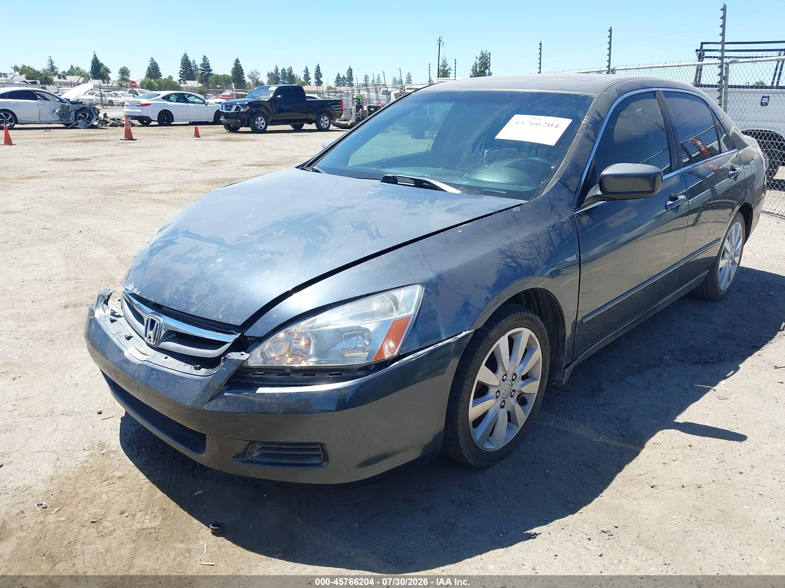 2006 Honda Accord 3.0 Lx Gray vin: 1HGCM66336A062034