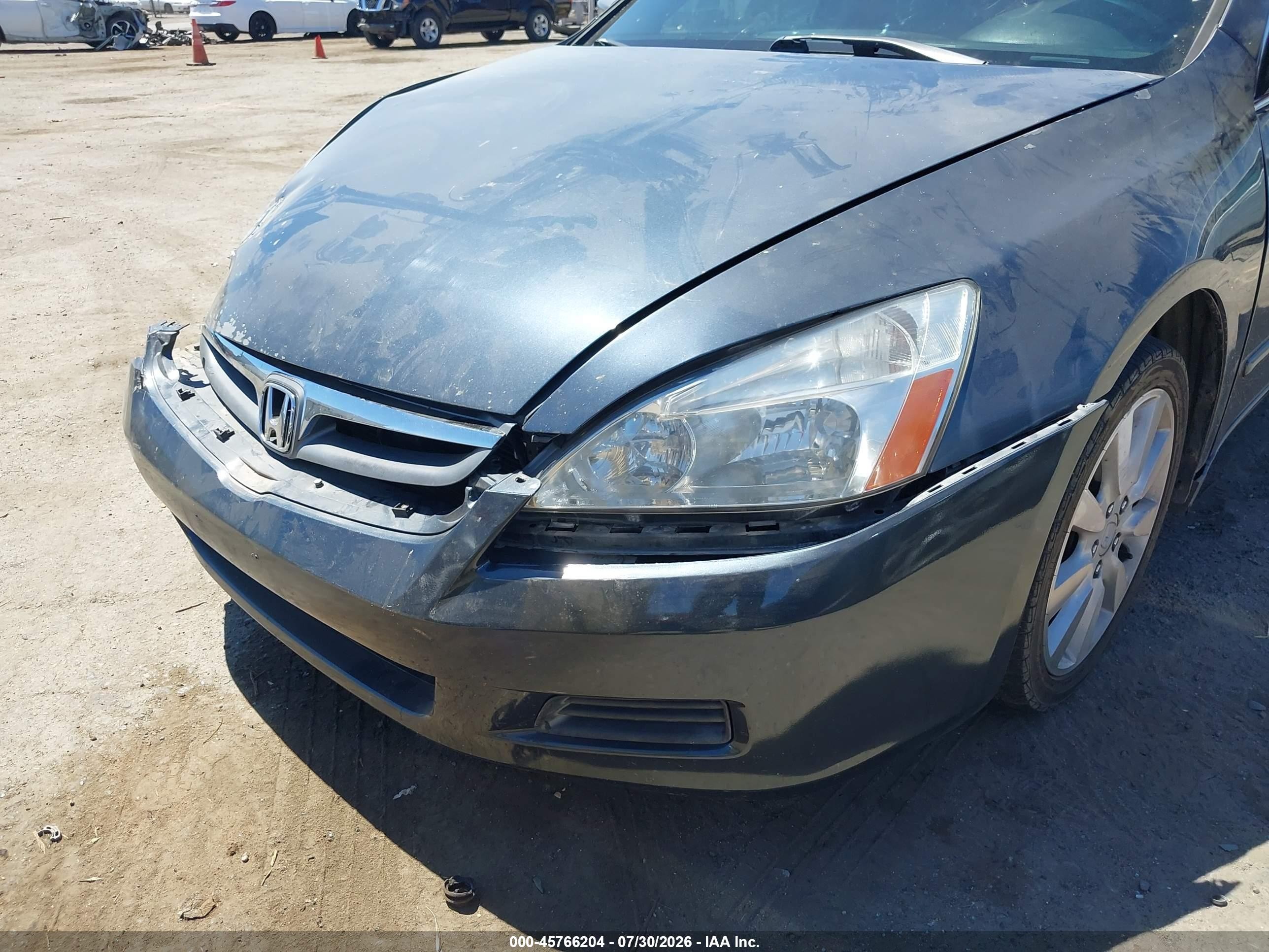 2006 Honda Accord 3.0 Lx Gray vin: 1HGCM66336A062034