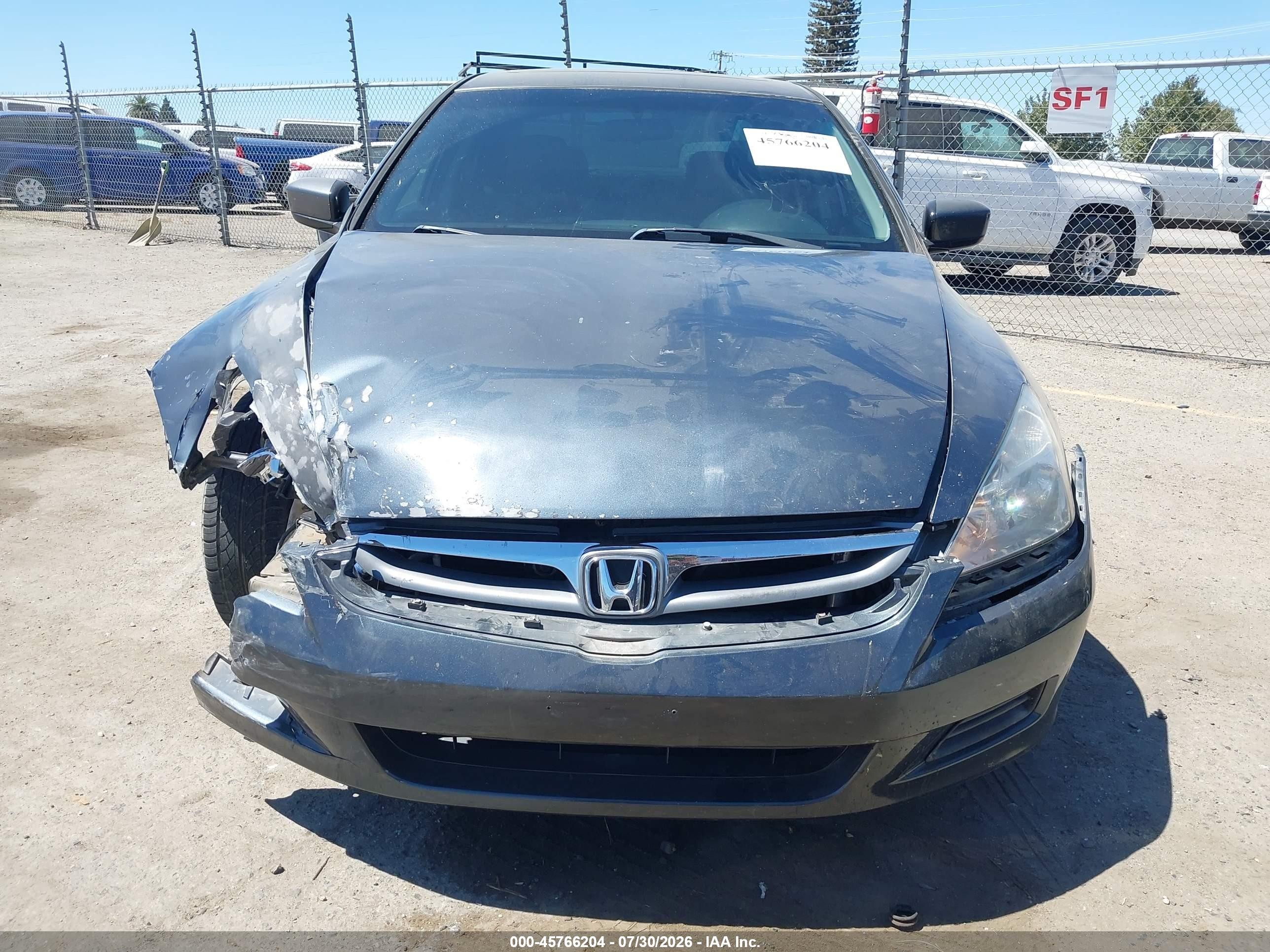 2006 Honda Accord 3.0 Lx Gray vin: 1HGCM66336A062034
