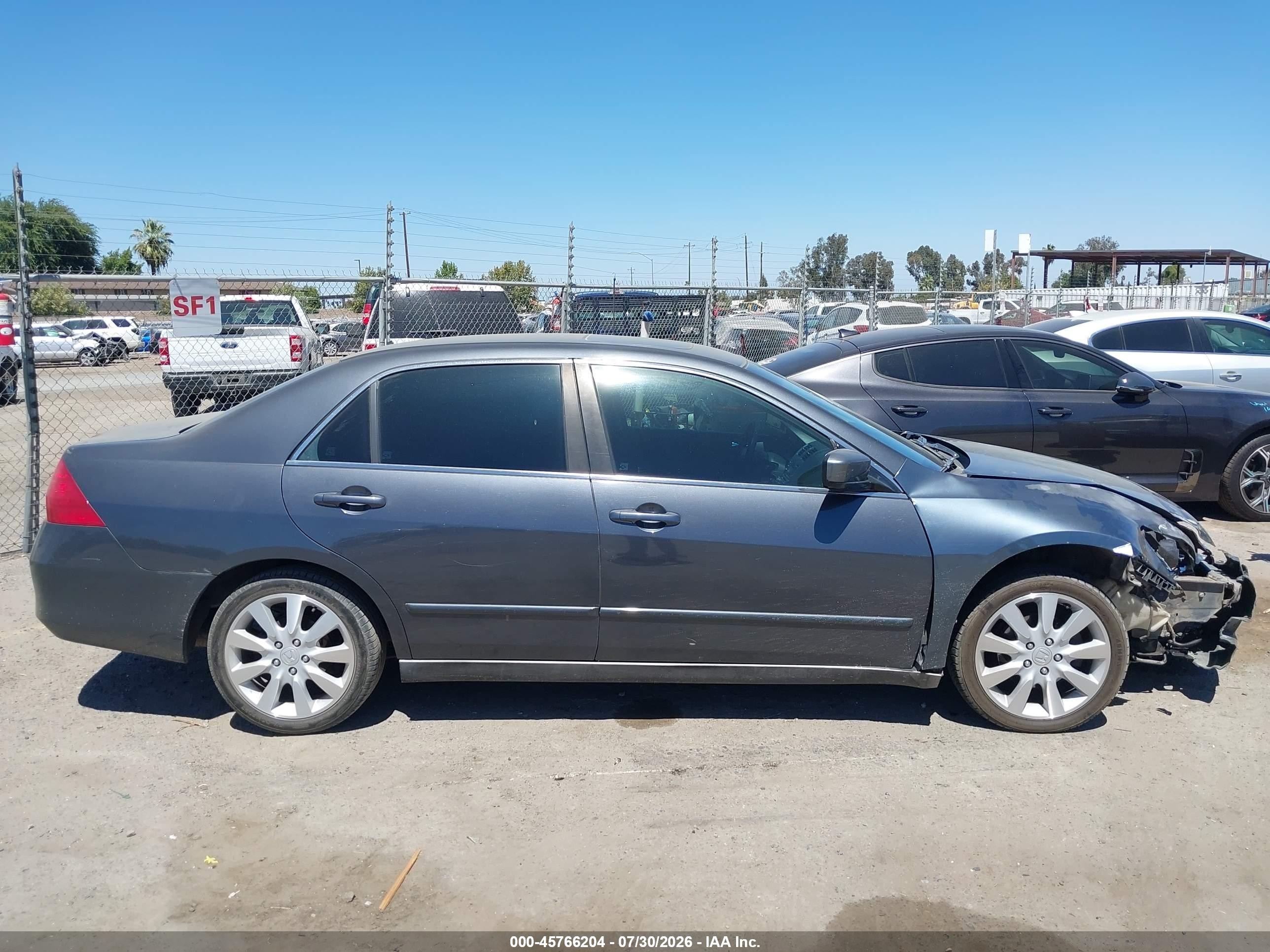 2006 Honda Accord 3.0 Lx Gray vin: 1HGCM66336A062034