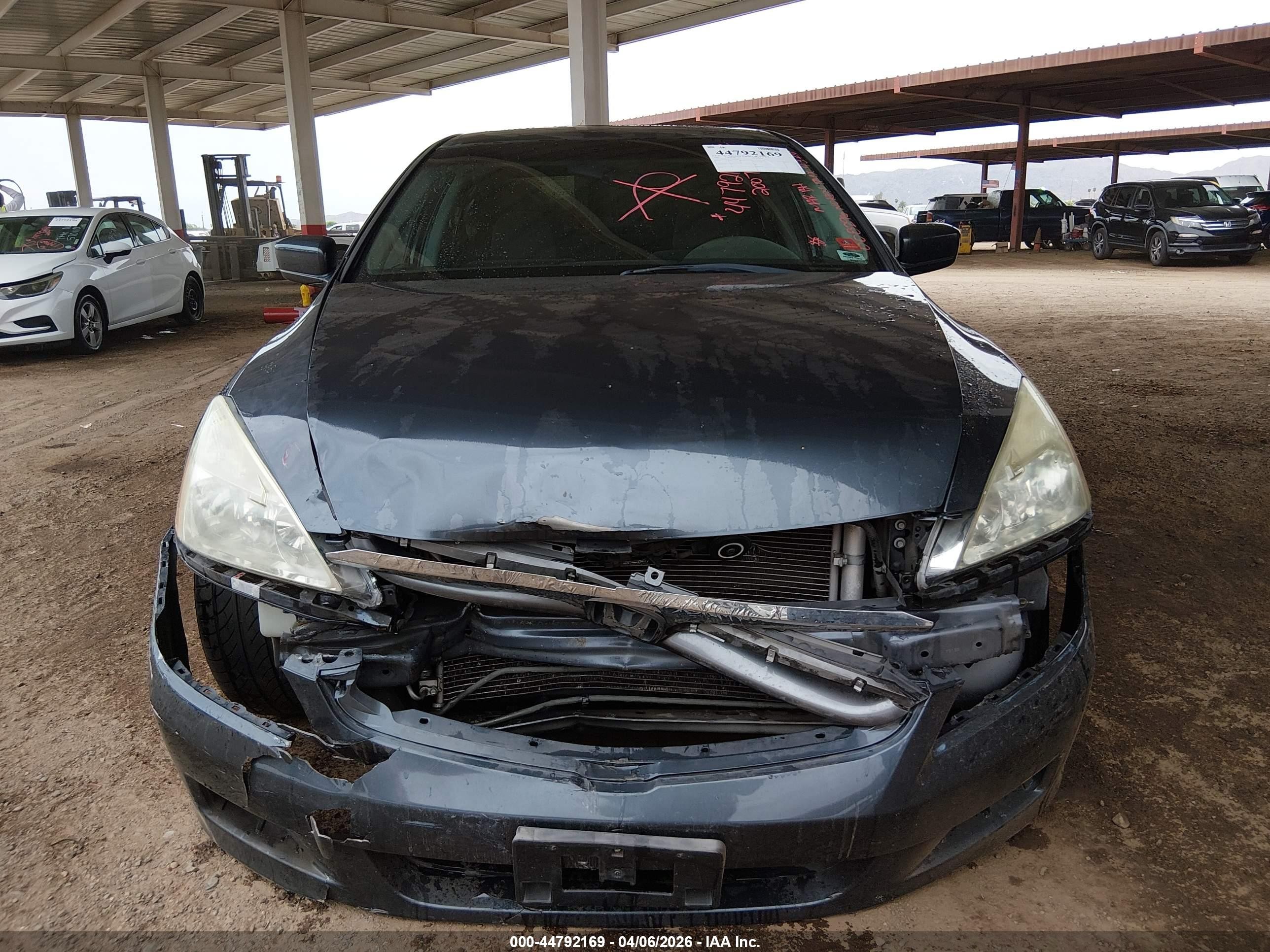 2007 Honda Accord 3.0 Lx Black vin: 1HGCM66337A008296