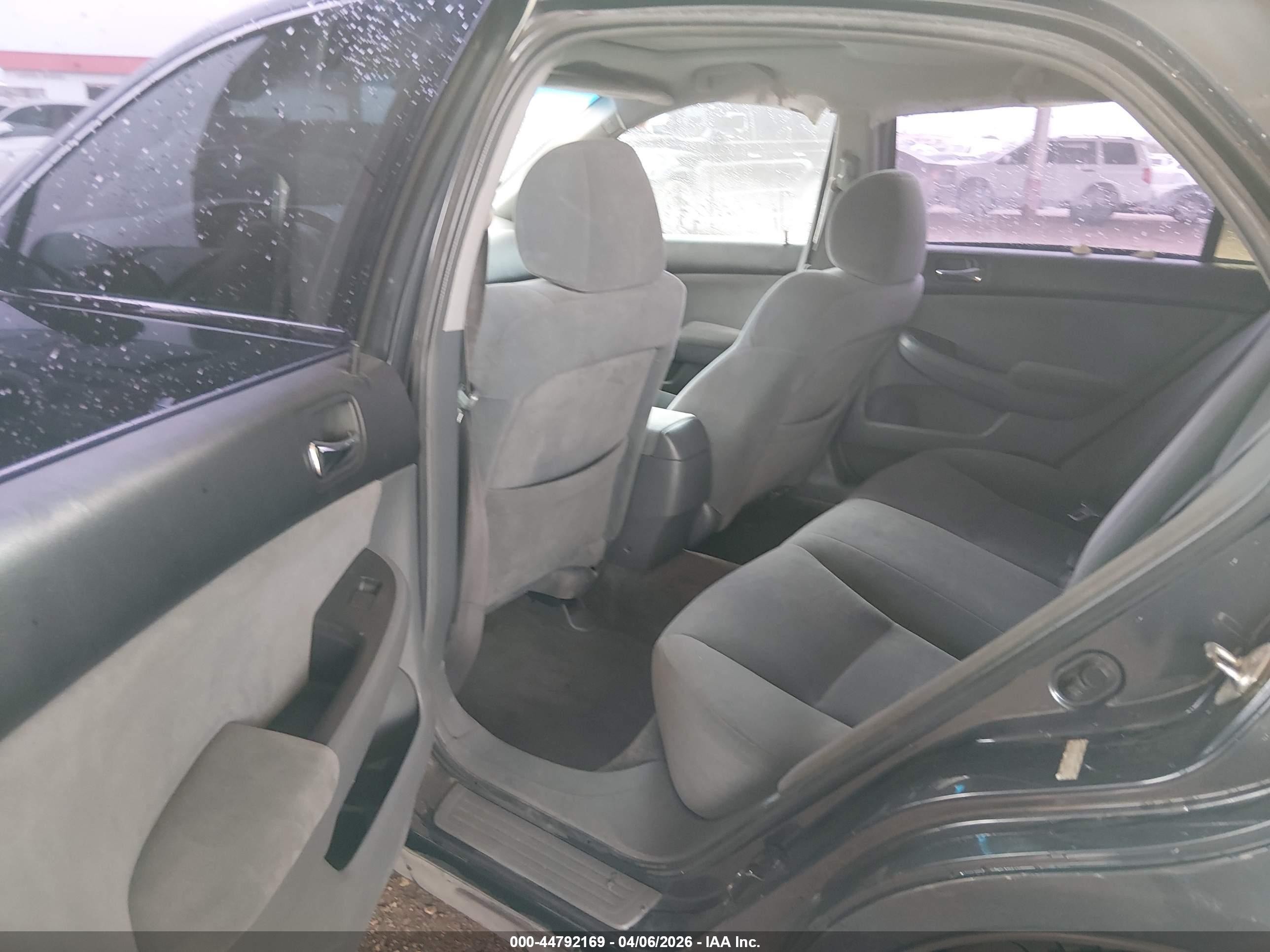 2007 Honda Accord 3.0 Lx Black vin: 1HGCM66337A008296