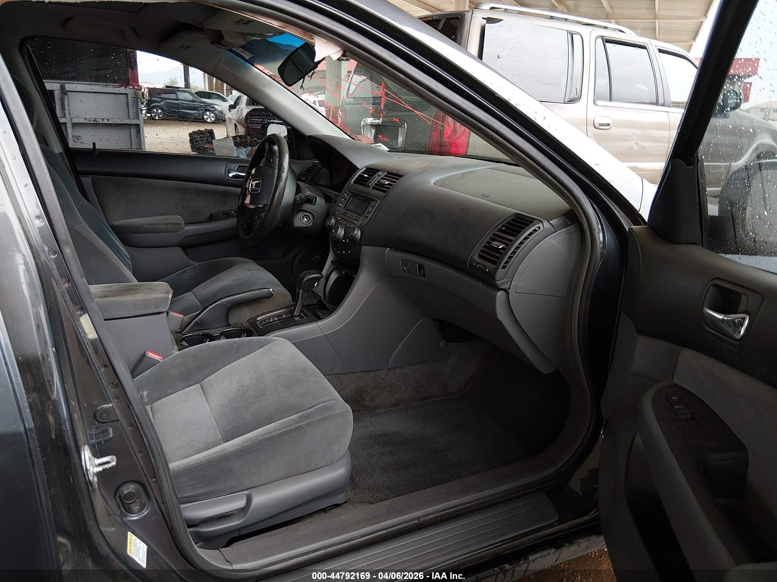 2007 Honda Accord 3.0 Lx Black vin: 1HGCM66337A008296