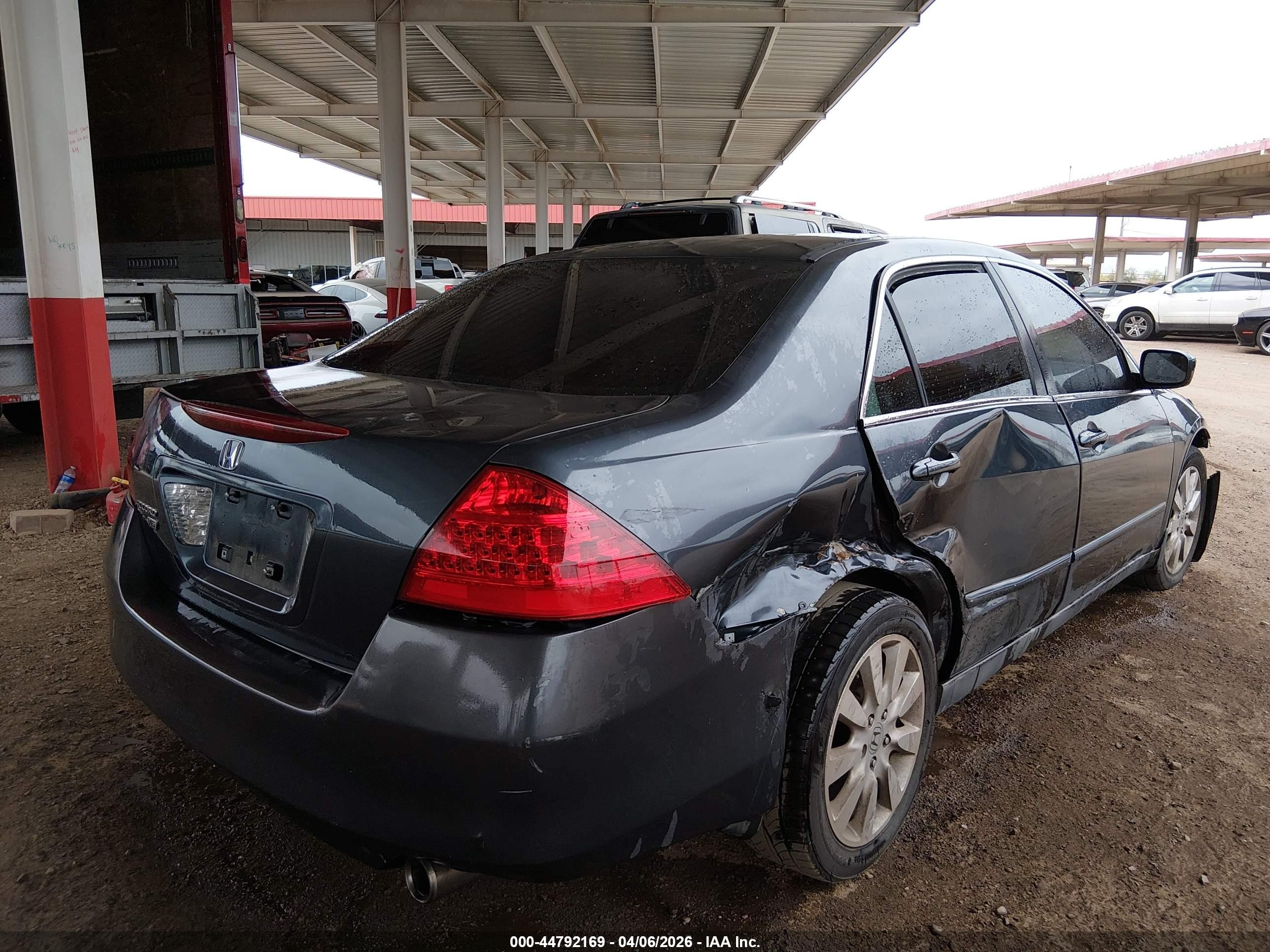 2007 Honda Accord 3.0 Lx Black vin: 1HGCM66337A008296