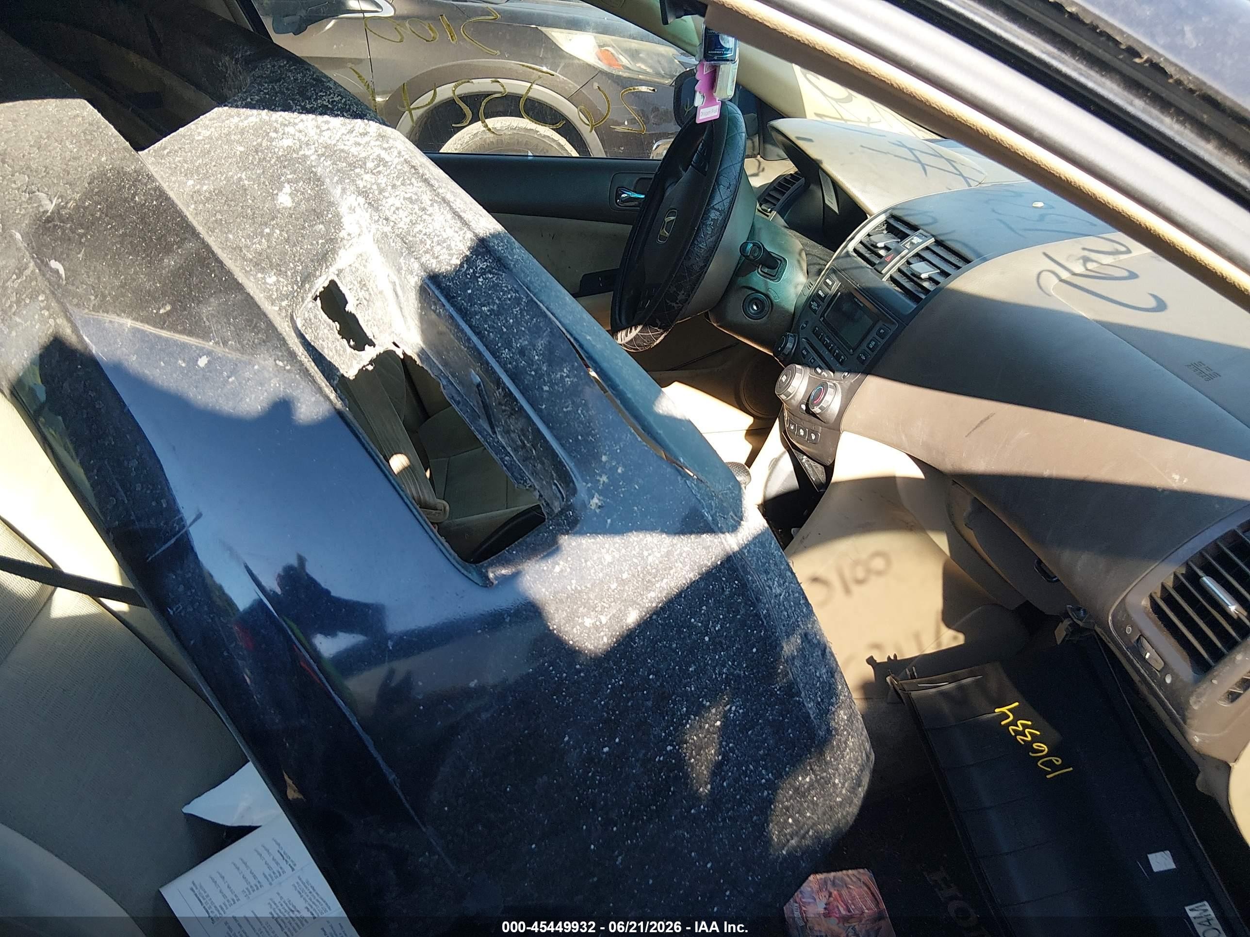 2007 Honda Accord 3.0 Lx Black vin: 1HGCM66337A013238