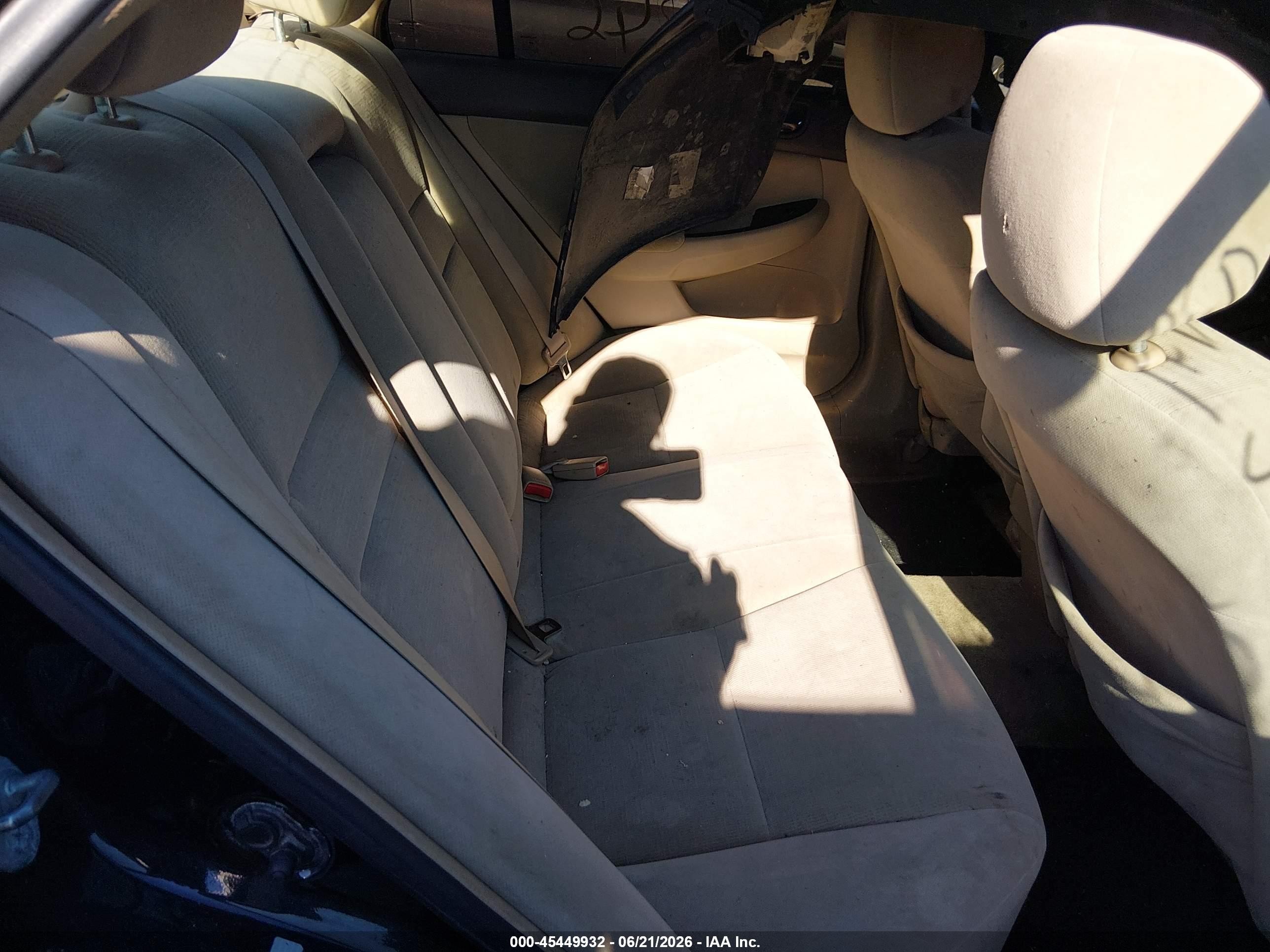 2007 Honda Accord 3.0 Lx Black vin: 1HGCM66337A013238