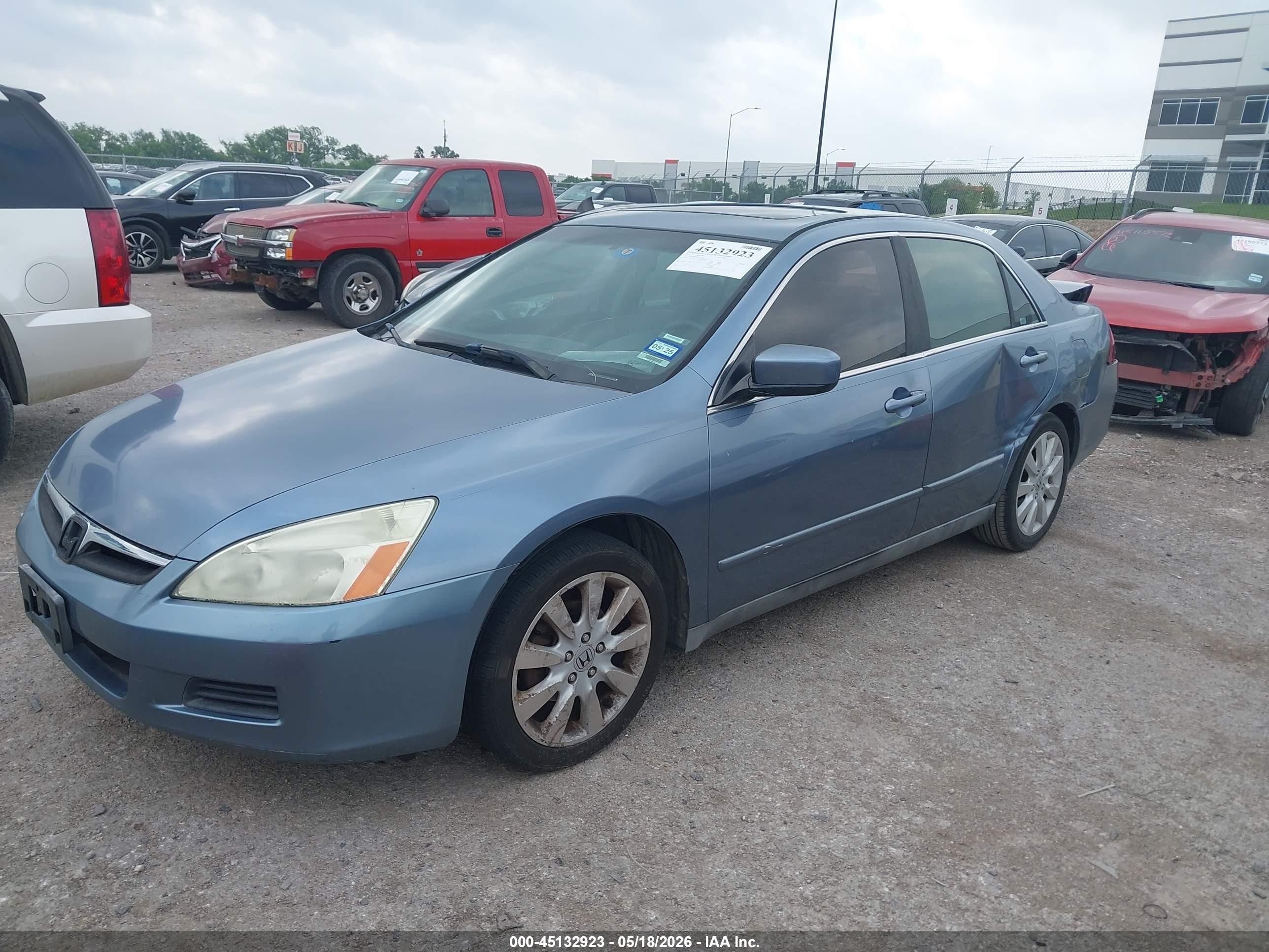 2007 Honda Accord 3.0 Lx Silver vin: 1HGCM66337A016494