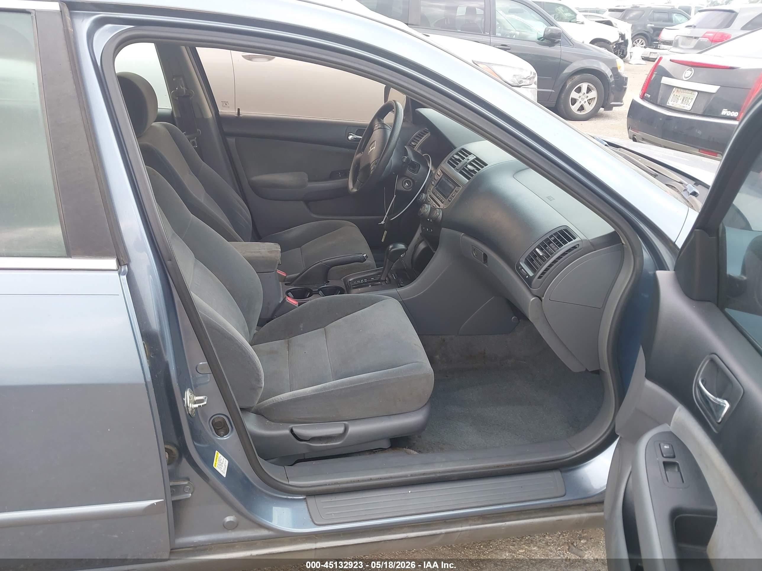 2007 Honda Accord 3.0 Lx Silver vin: 1HGCM66337A016494