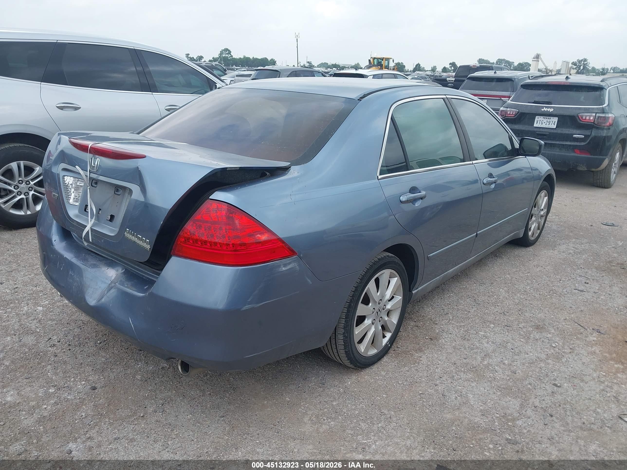 2007 Honda Accord 3.0 Lx Silver vin: 1HGCM66337A016494