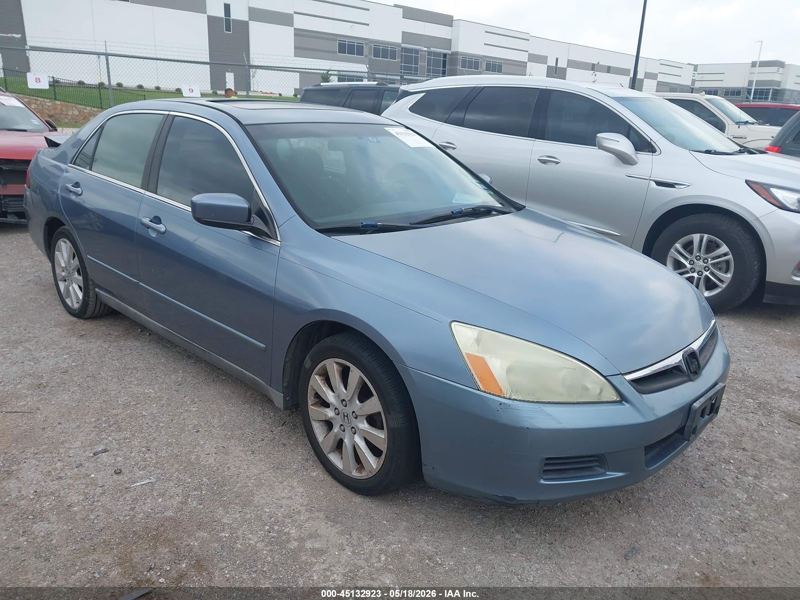 2007 Honda Accord 3.0 Lx Silver vin: 1HGCM66337A016494