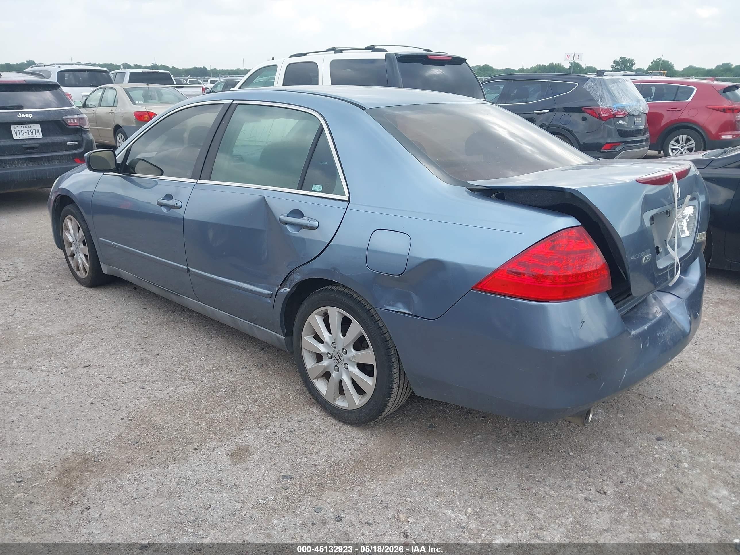 2007 Honda Accord 3.0 Lx Silver vin: 1HGCM66337A016494