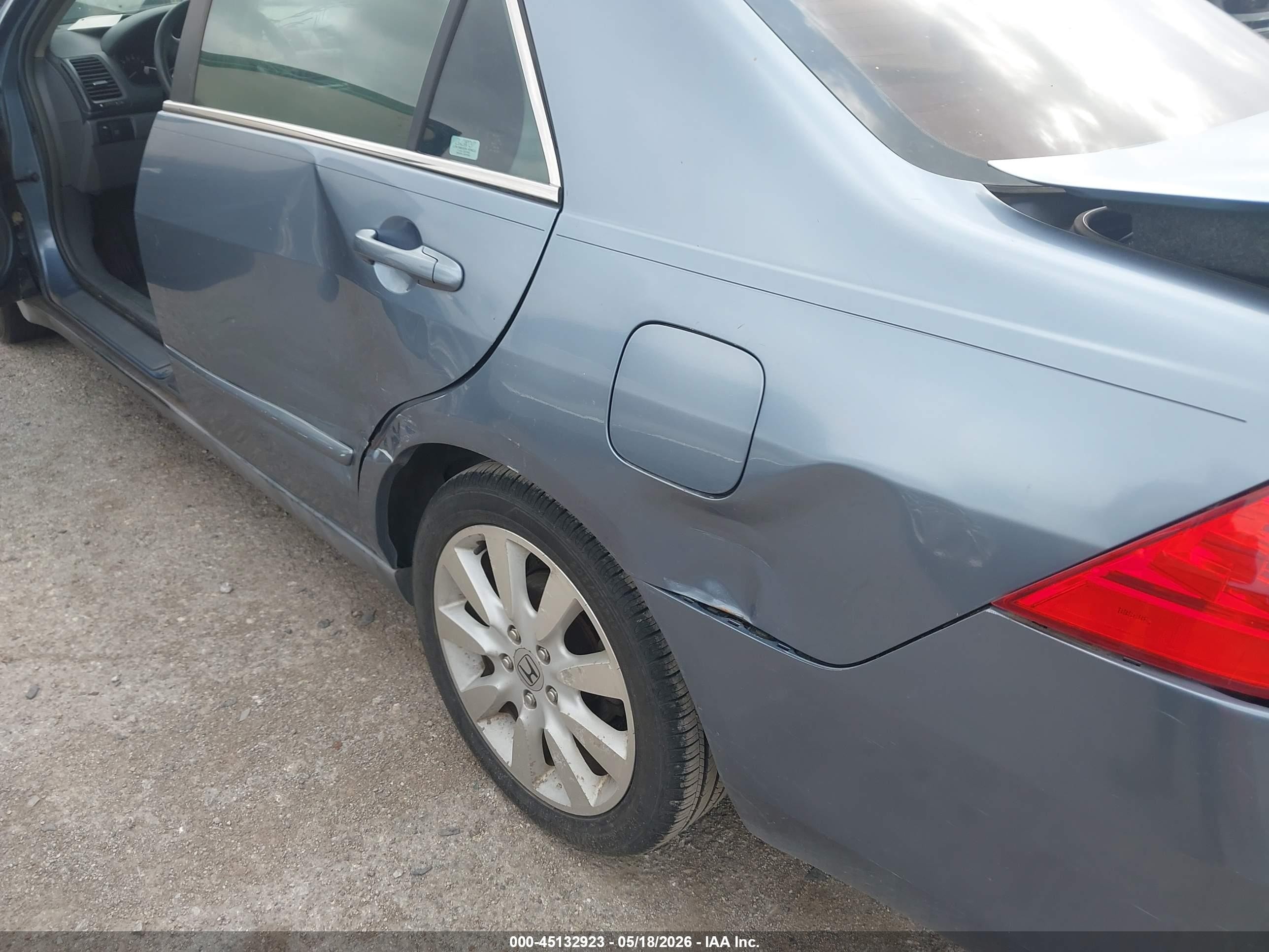 2007 Honda Accord 3.0 Lx Silver vin: 1HGCM66337A016494