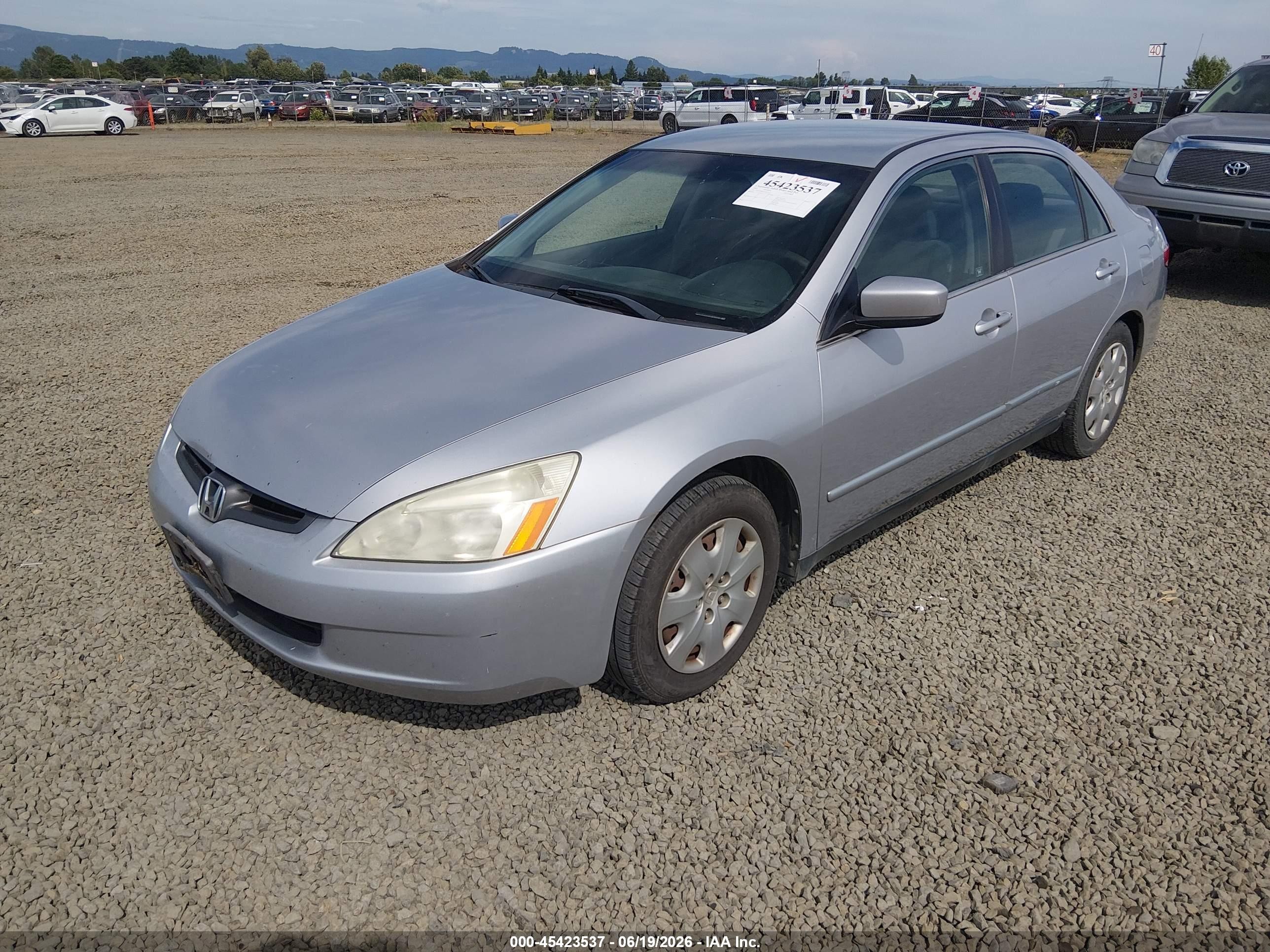 2003 Honda Accord 3.0 Lx Silver vin: 1HGCM66343A015672